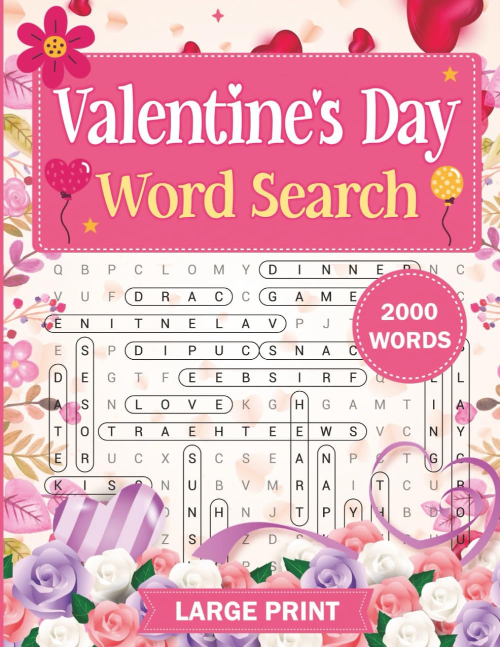Valentine's Day Word Search For Adults: Heartfelt Vocabulary Challenges for Calm, Mindful Entertainment
