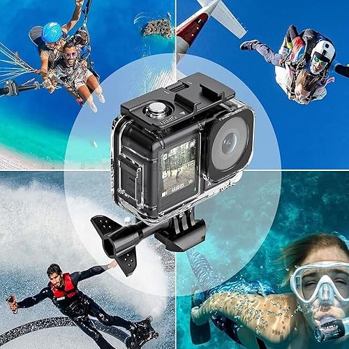 Miniatura 7 de Robusto, Crystal - Funda impermeable subacuática transparente con filtros de lente de buceo de precisión, compatible con DJI Osmo Action 3