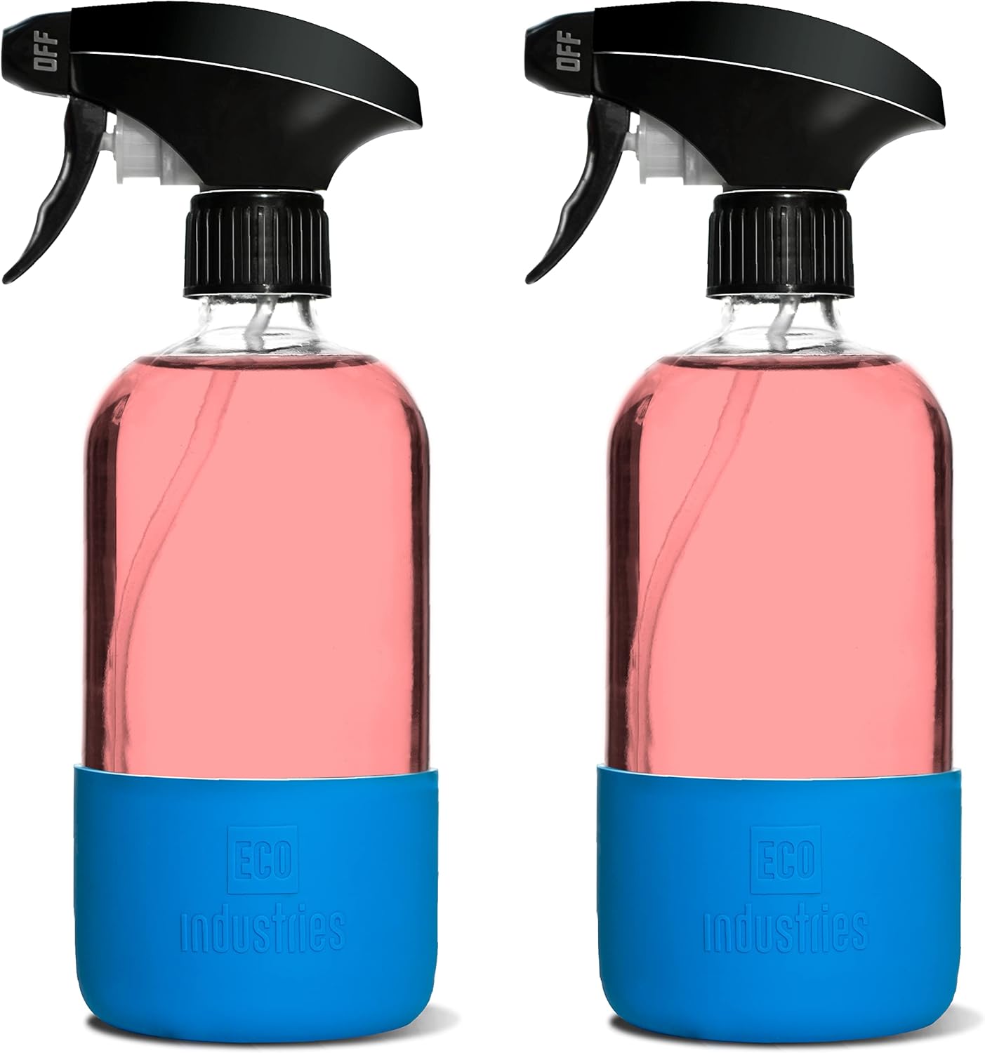 Eco Industries Glass Cleaning Spray Bottle x2 480ml