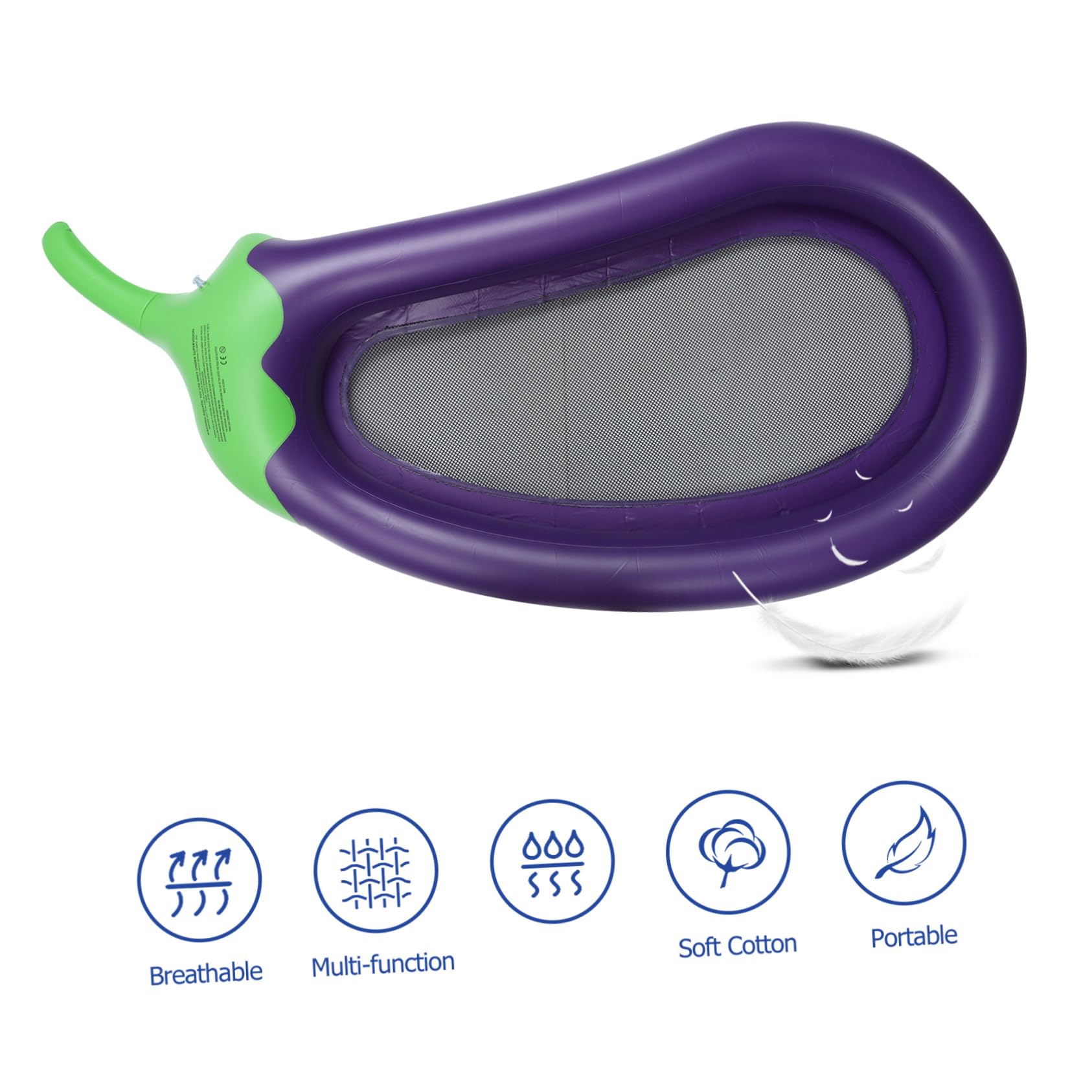 Canapé Flottant Gonflable Aubergine PVC pour Piscine et Mer | Fête Estivale, Bouee Piscine Siege, Matelas Gonflables pour Piscine, Tapis Flottant à Eau, Canapé pour Piscine Gonflable