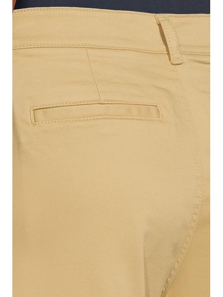 White L.L.Bean Comfort Stretch Chino Mid-Rise Wide-Leg Pants