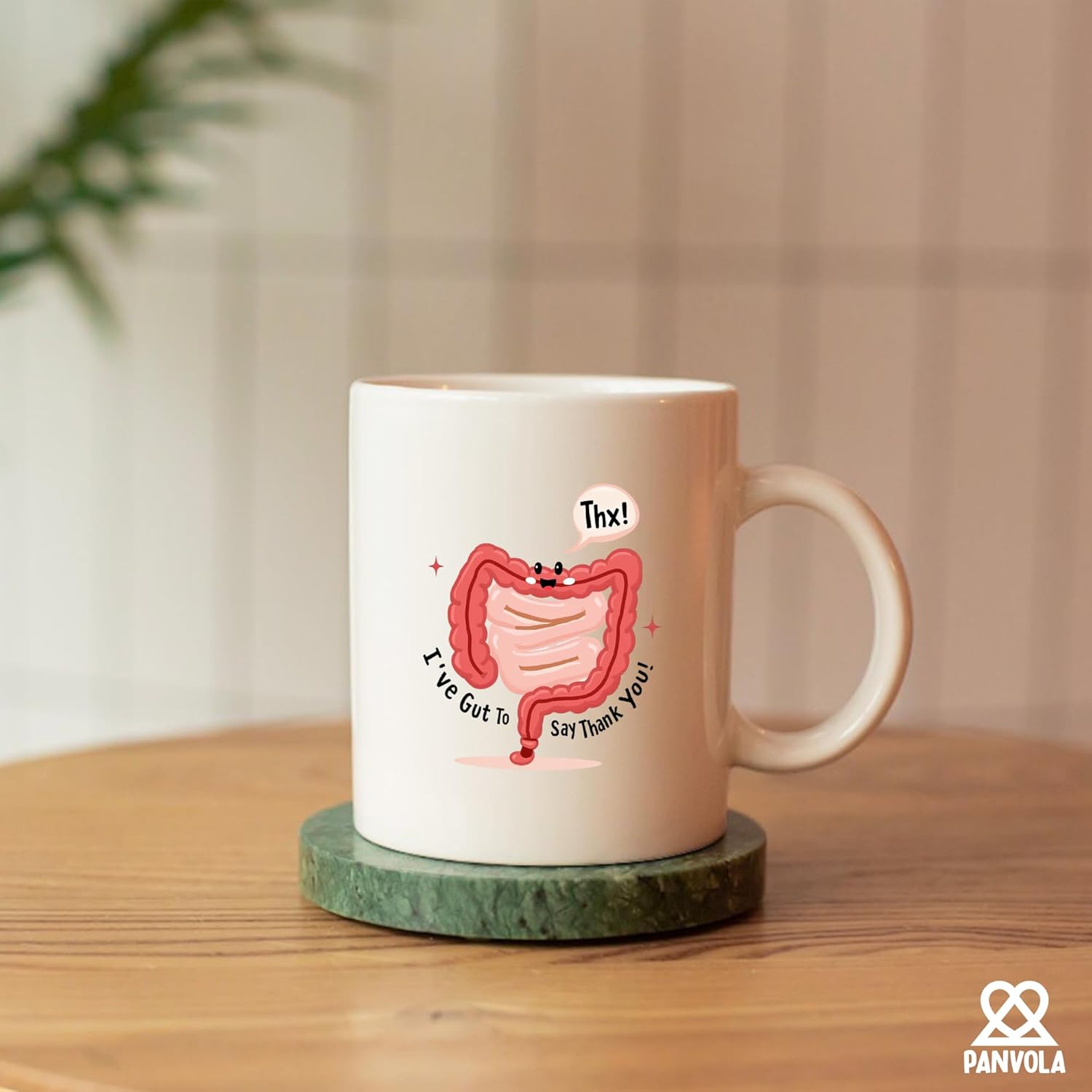 Panvola I’ve Gut To Say Thank You Gastroenterologist Gifts Gastroenterology Gastro Nurse Surgeon Doctor Appreciation From Patient Novelty Drinkware Ceramic Mug 11 oz White - Image 5