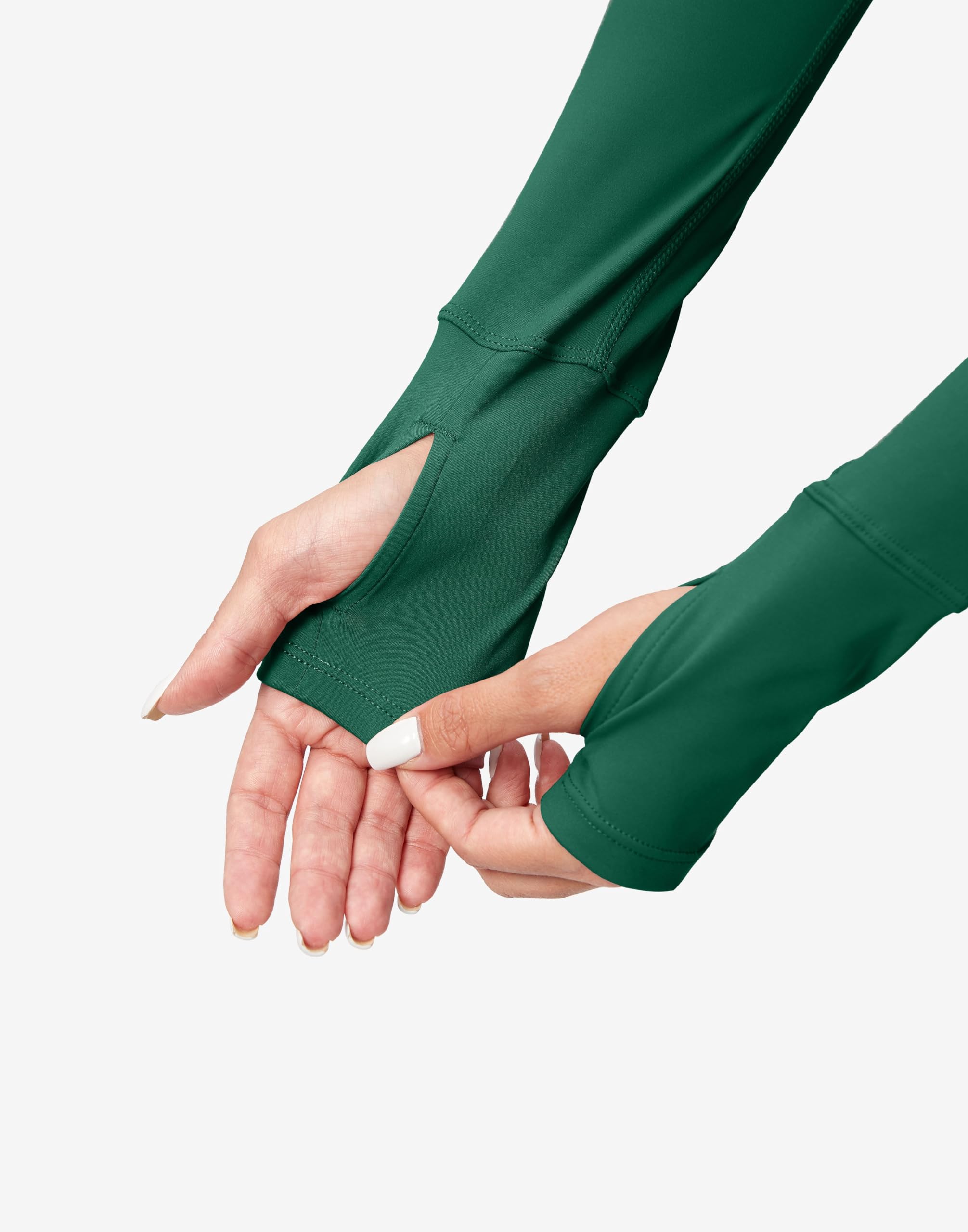 SANTINY Top corto da donna a maniche lunghe per allenamento, vestibilità aderente, per palestra, yoga, corsa