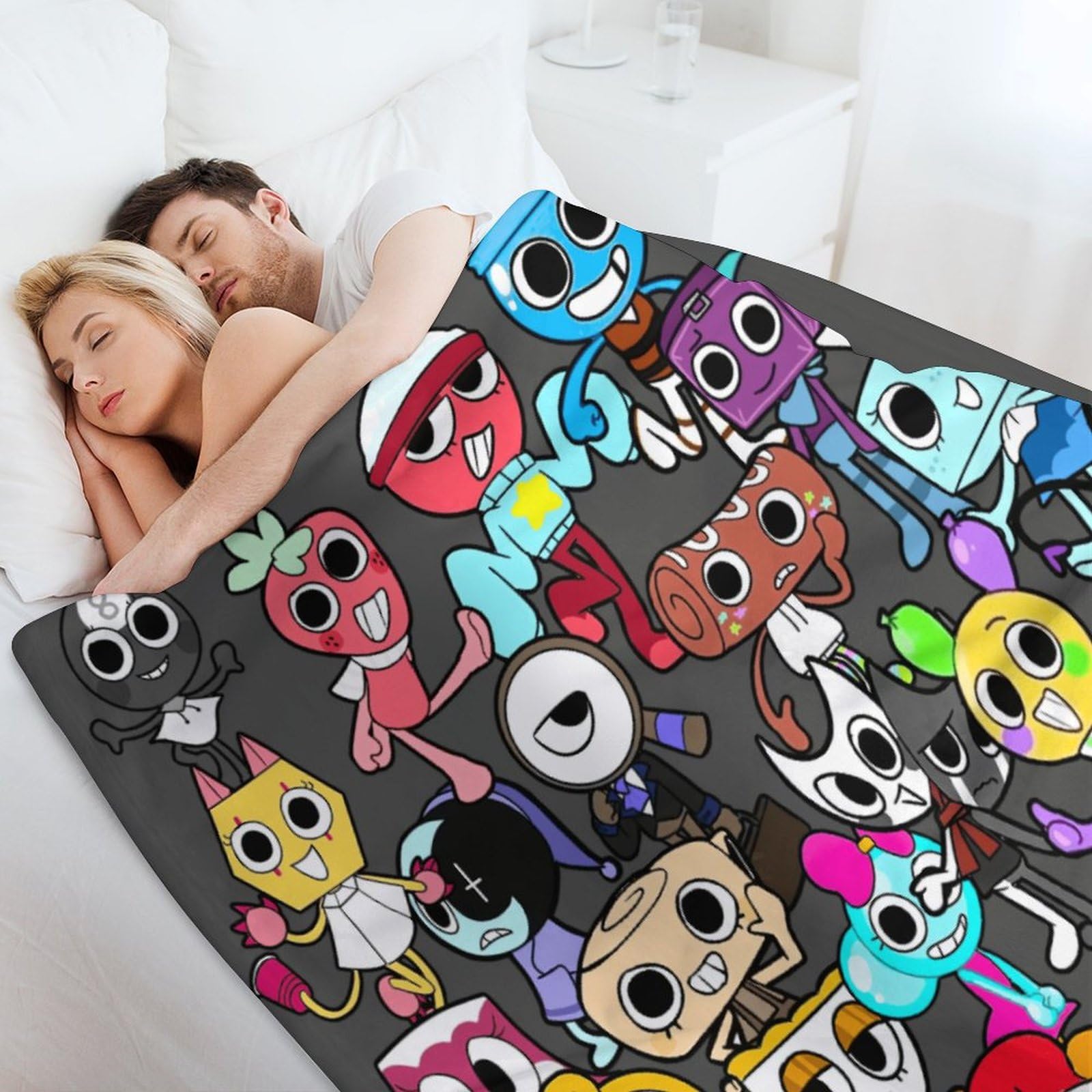 布団・毛布 everyone happy coincidence blanket Amazon.com: Dandy's World Cartoon Print Flannel Blanket - Ultra