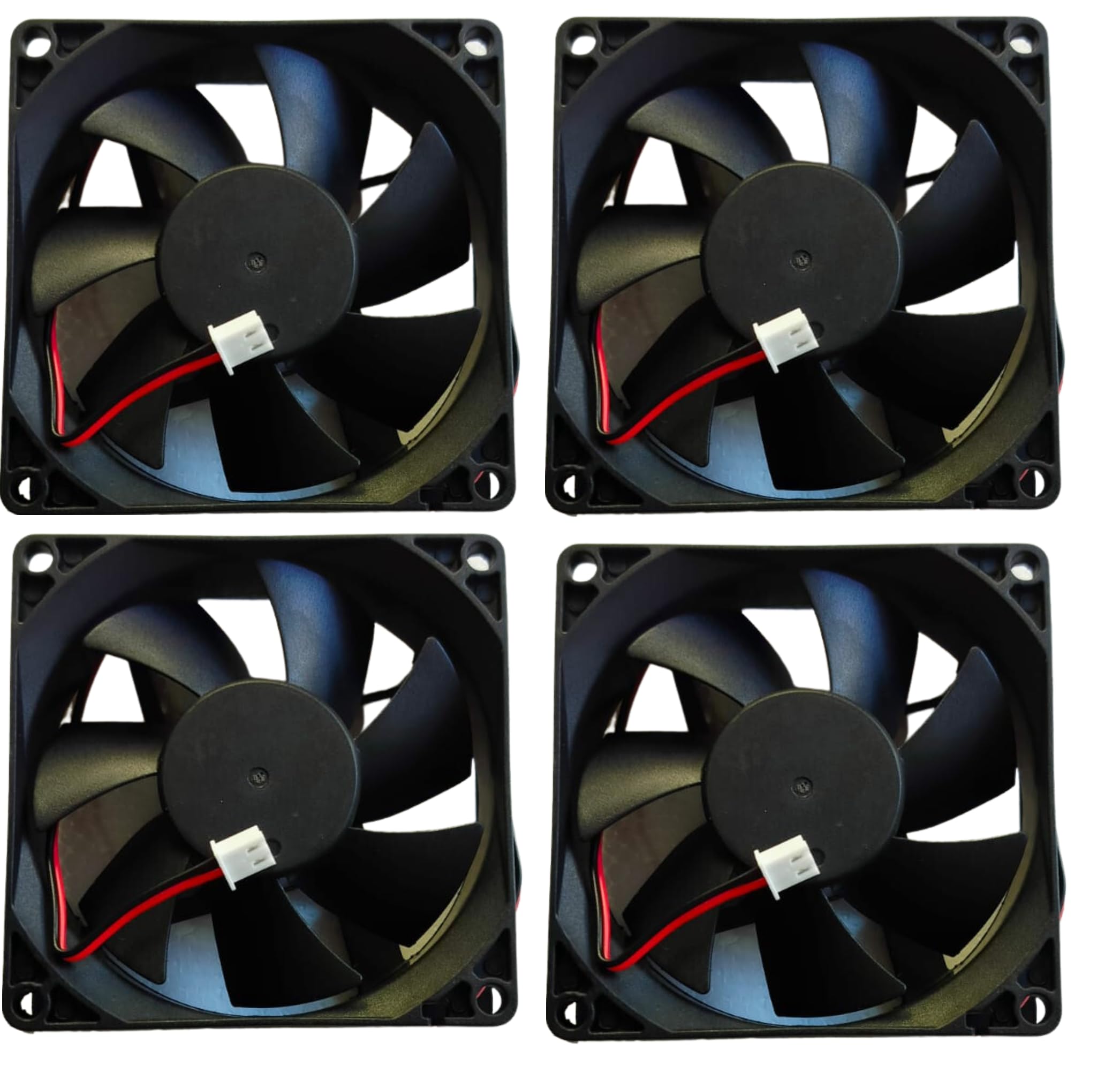 TM&W DC 12V 8025 Cooling Fan - 80X80X25 mm Size Cooler (Black) (4 pieces) (B0CKFLRVYF) Amazon Price History, Amazon Price Tracker