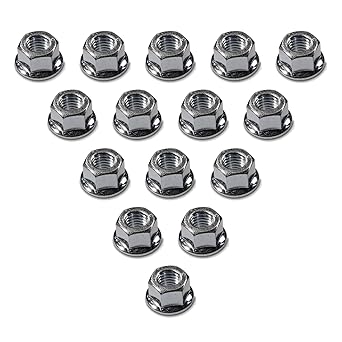 Chainsaw Replacement Bar Nuts - New 15 Pack Chain Saw Nuts Fits Husqvarna Jonsered Partner Replaces 503220001 Chainsaw Parts and Accessories Sprocket Cover Flange Nut for Guide Bars
