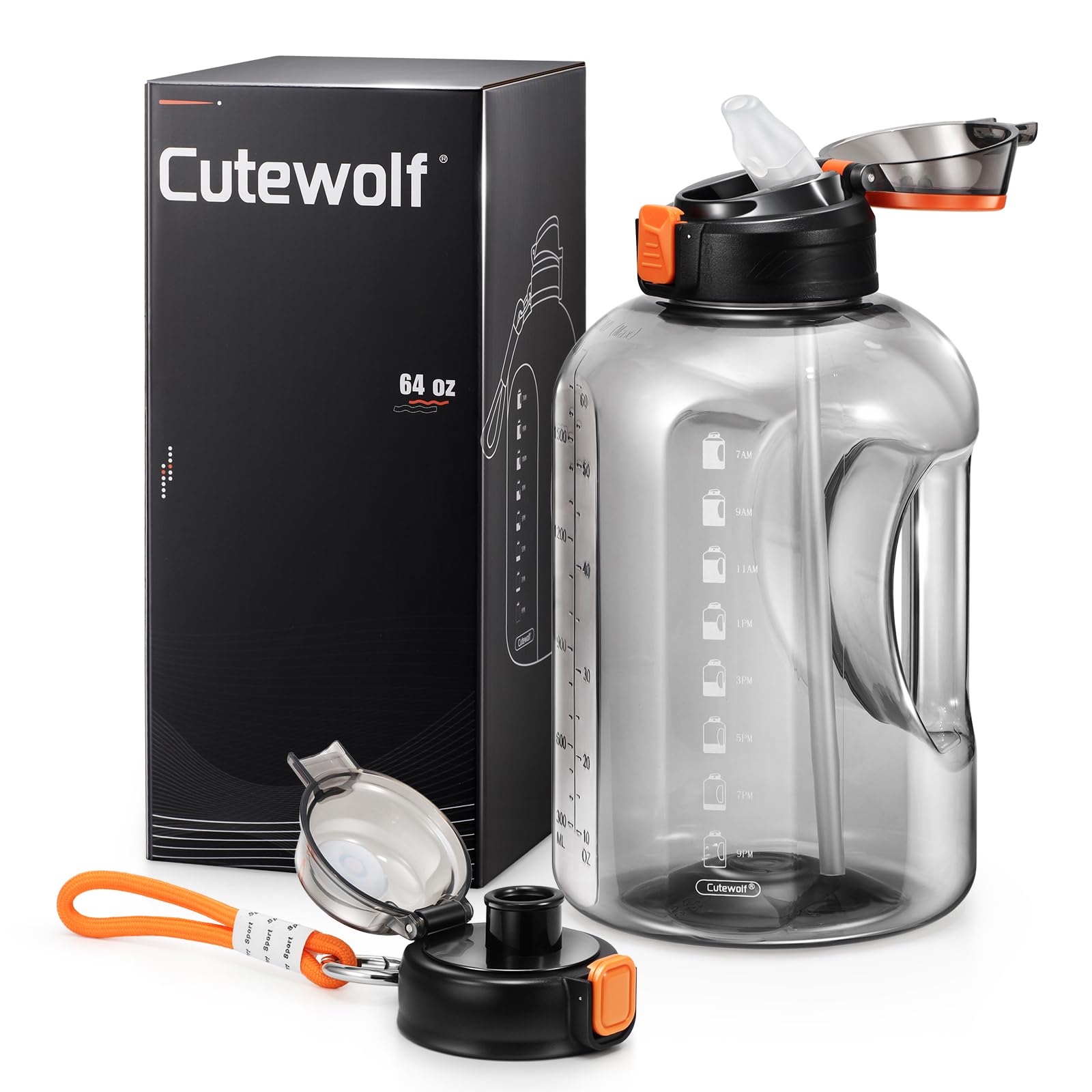 Snapklik.com : Cutewolf 64 OZ Water Bottle