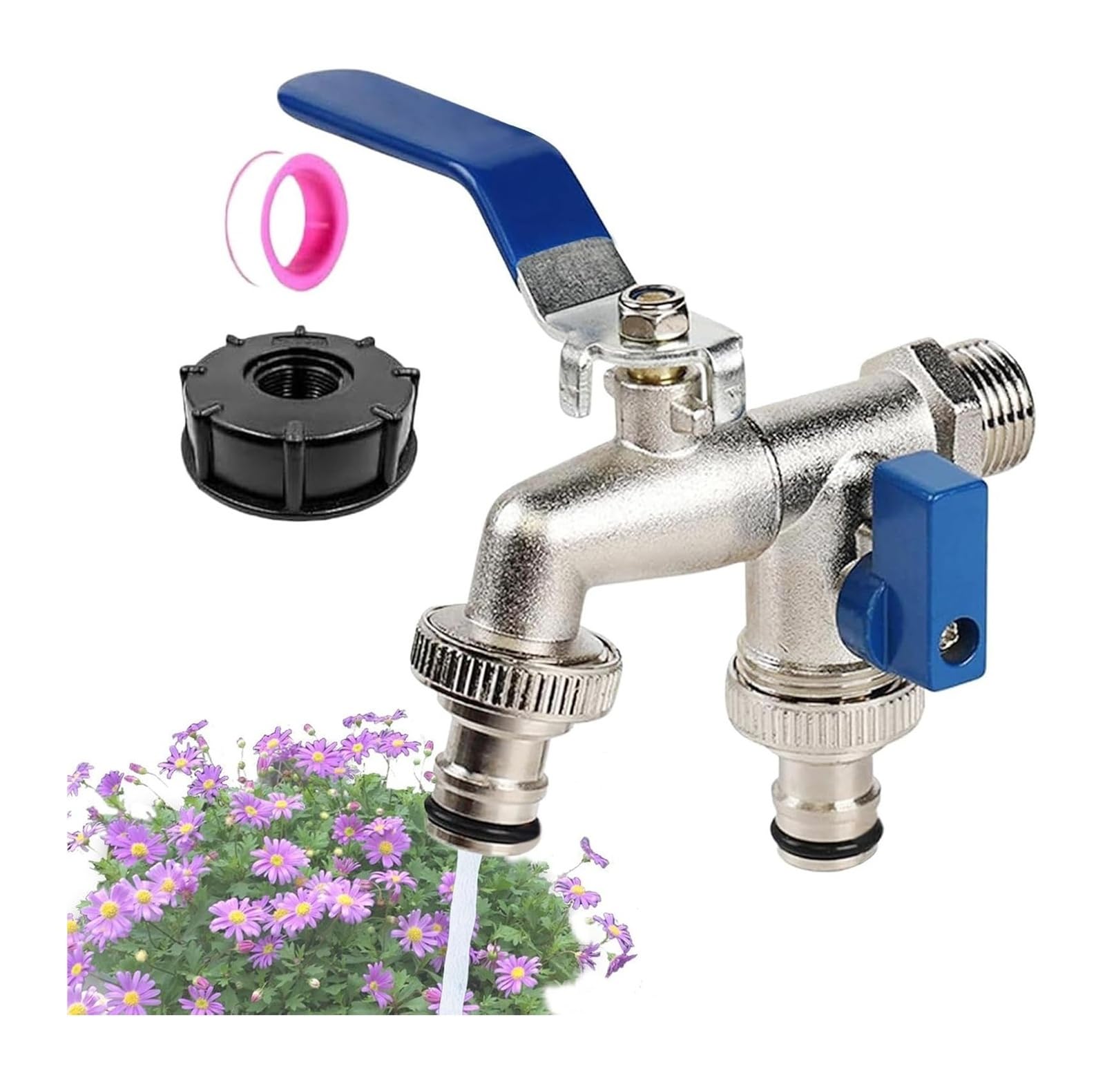 Cbkrgfpdou Blue Zinc Alloy Garden Water Tap