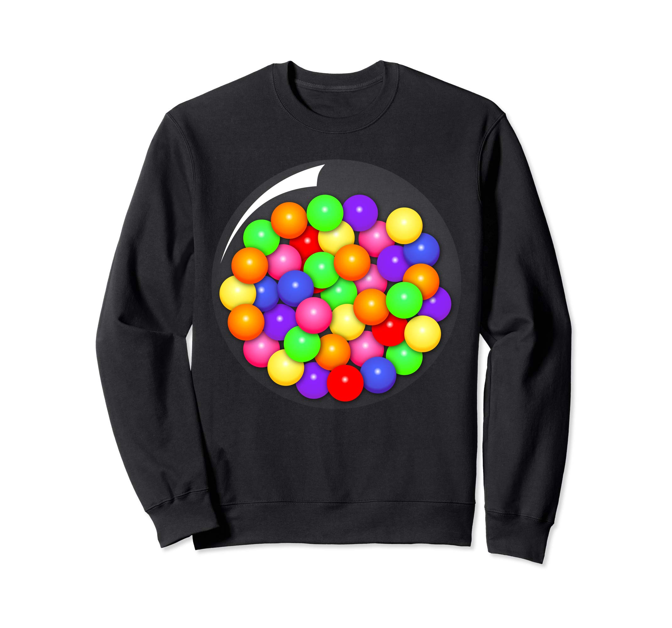 DIY Gumball Machine Colored Circles Couple Halloween Costume Sweatshirt