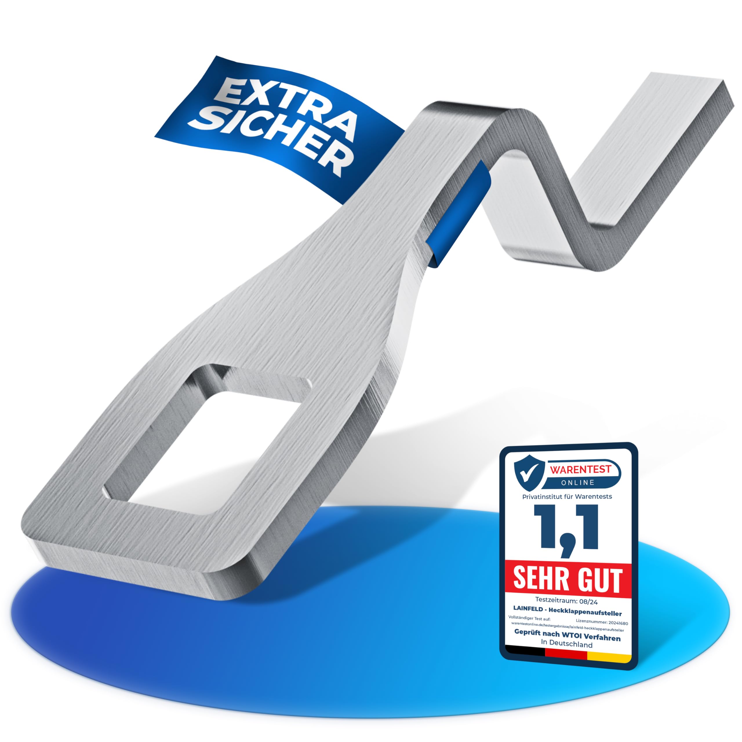 Heckklappenaufsteller | 10 cm Heckklappen Aufsteller | Türsicherung...