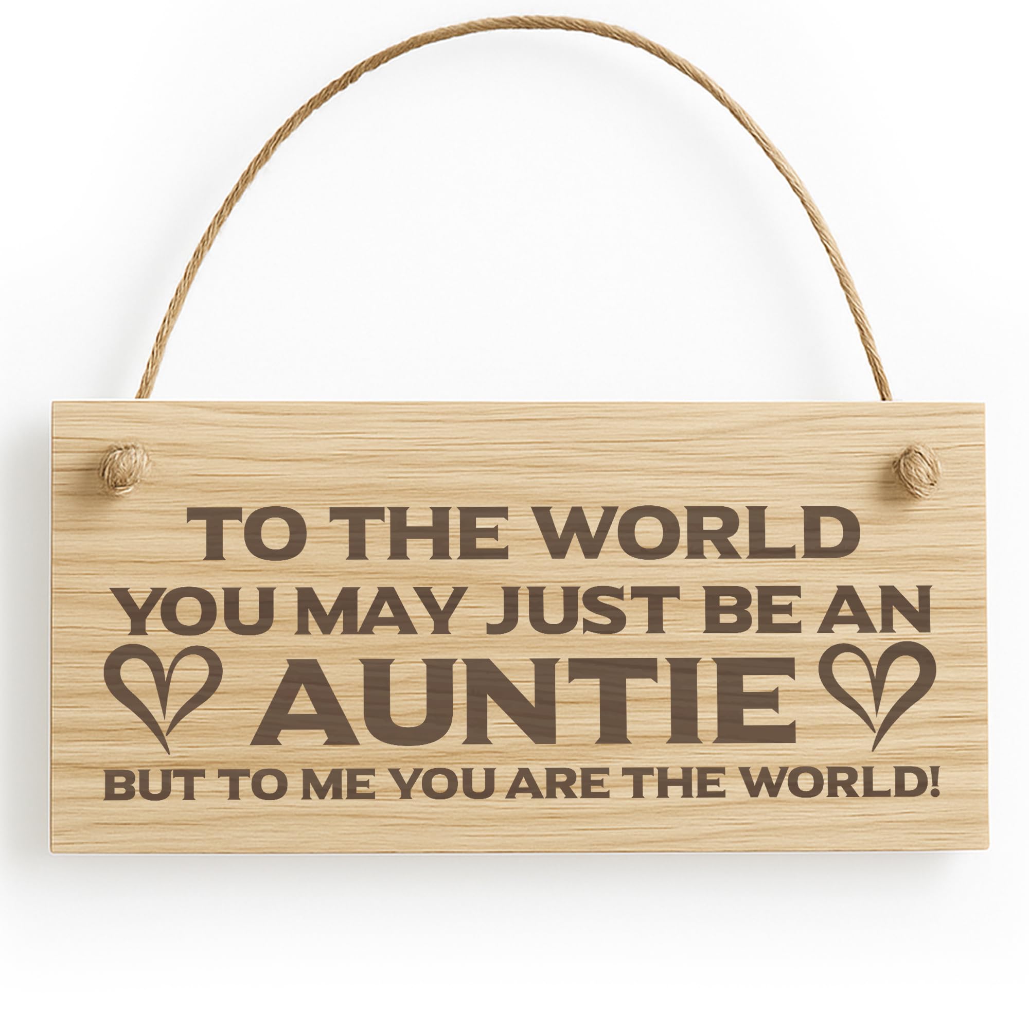 Red Ocean Novelty Gift For Auntie Birthday Christmas Engraved Wood Sign Gift For Her Auntie Gifts