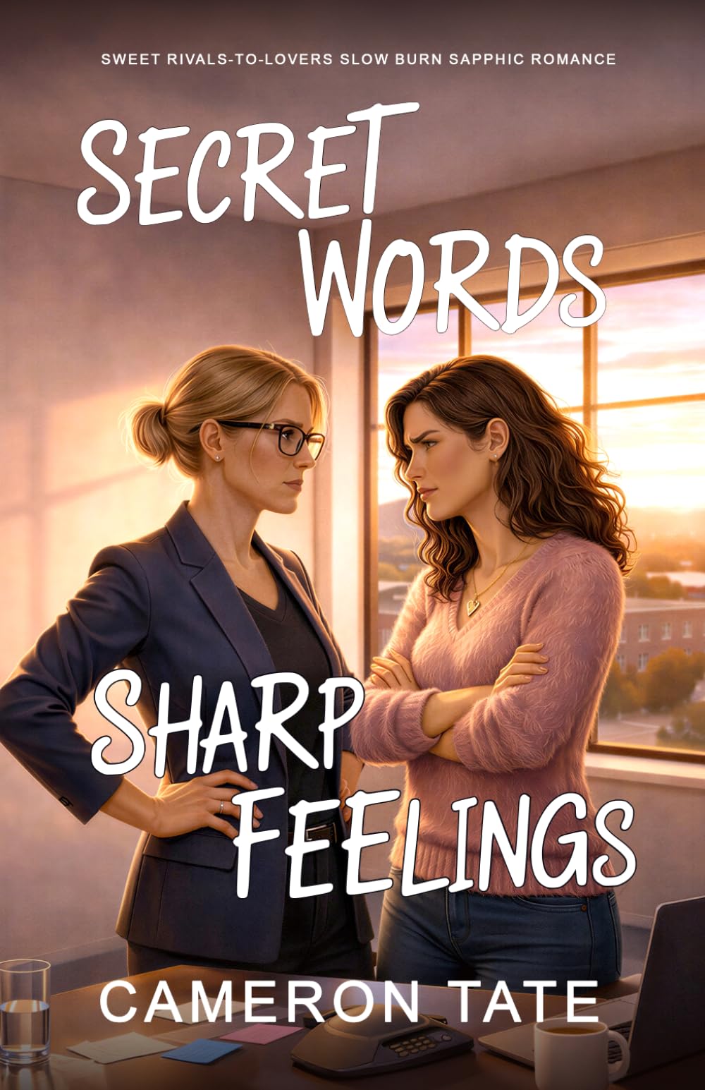 Secret Words, Sharp Feelings: A sweet rivals-to-lovers slow burn sapphic romance (Bean There, Done That)