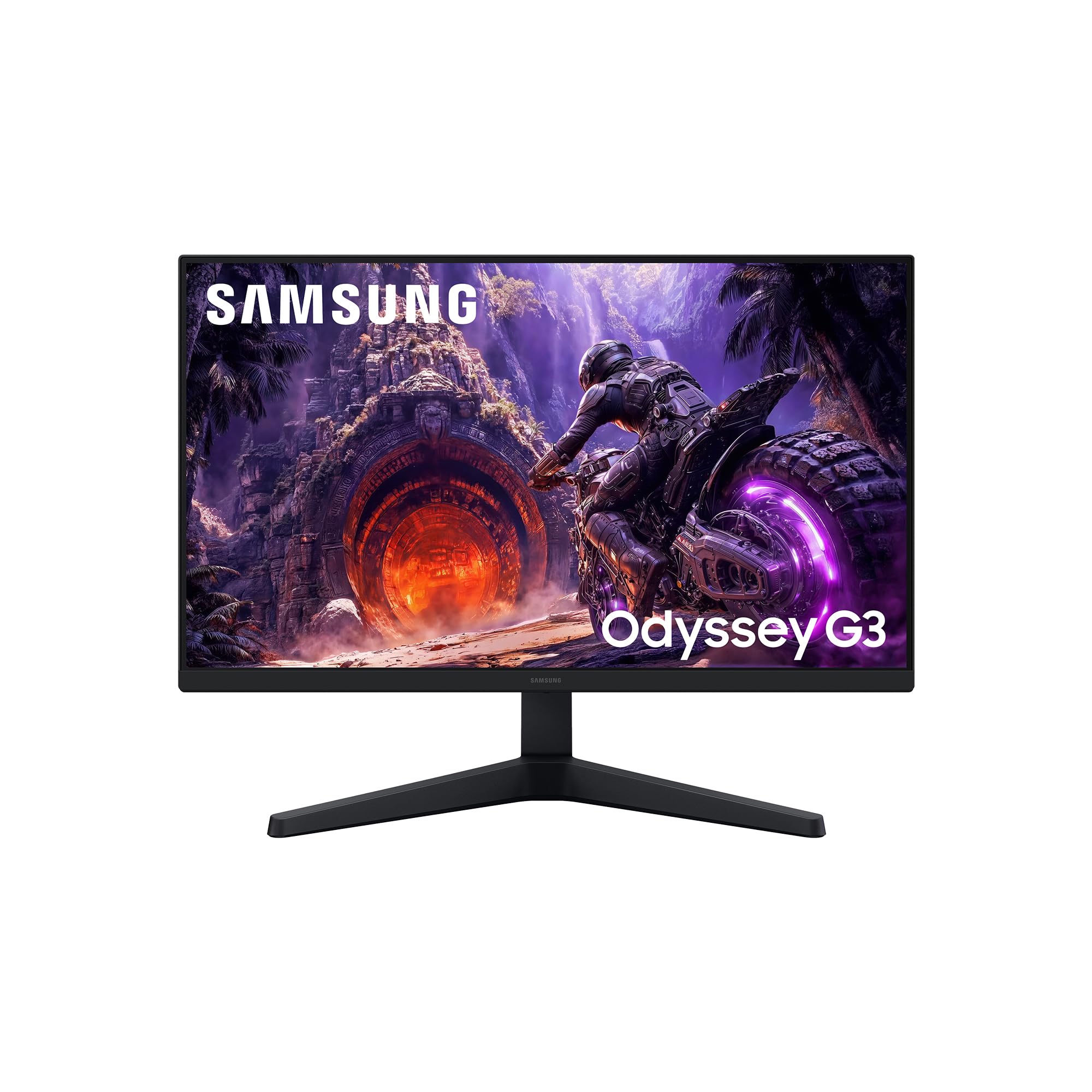 Monitor Gaming Samsung Odyssey G3 S24HG302EU 24"/ Full HD/ 1ms/ 200Hz/ IPS/ Regulable en altura/ Negro