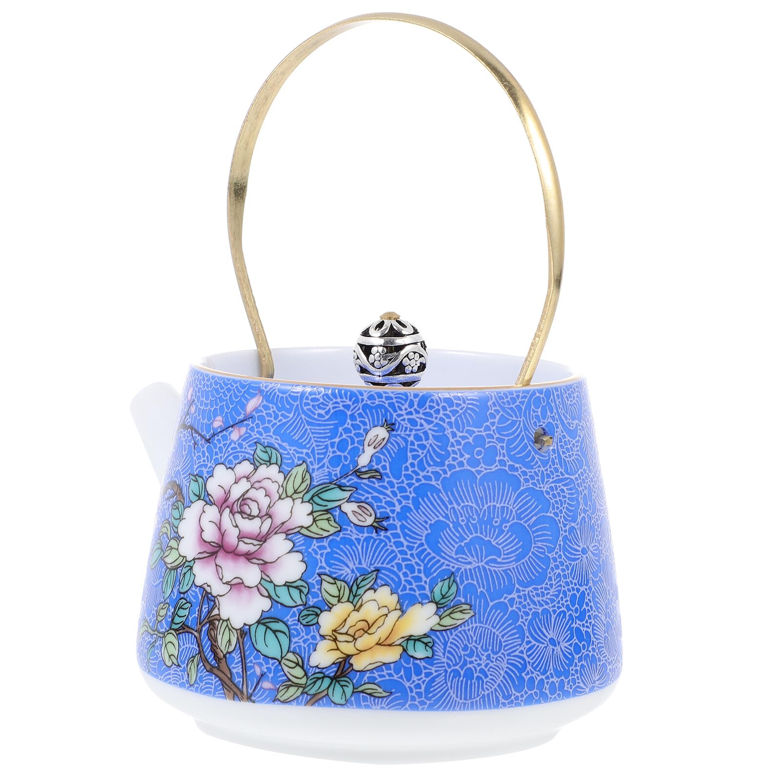 Théière en céramique bleu POPETPOP pour éviter les brûlures et réussir son infusion