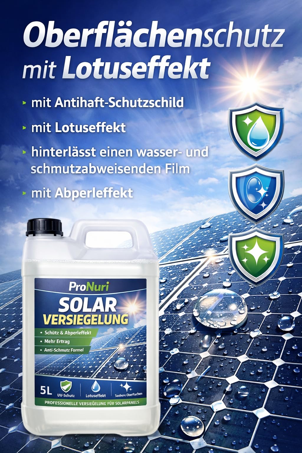 5 L Versiegelung Solar Photovoltaikanlagen Solarpanel Photovoltaikpanel Schutz