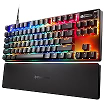 SteelSeries Apex Pro TKL Gen 3 Tastiera Meccanica Gaming – HyperMagnetic OmniPoint 3.0 switch – Attuazione regolabile – Innesco rapido – Tocco rapido, SOCD – OLED – RGB – USB-C – US QWERTY