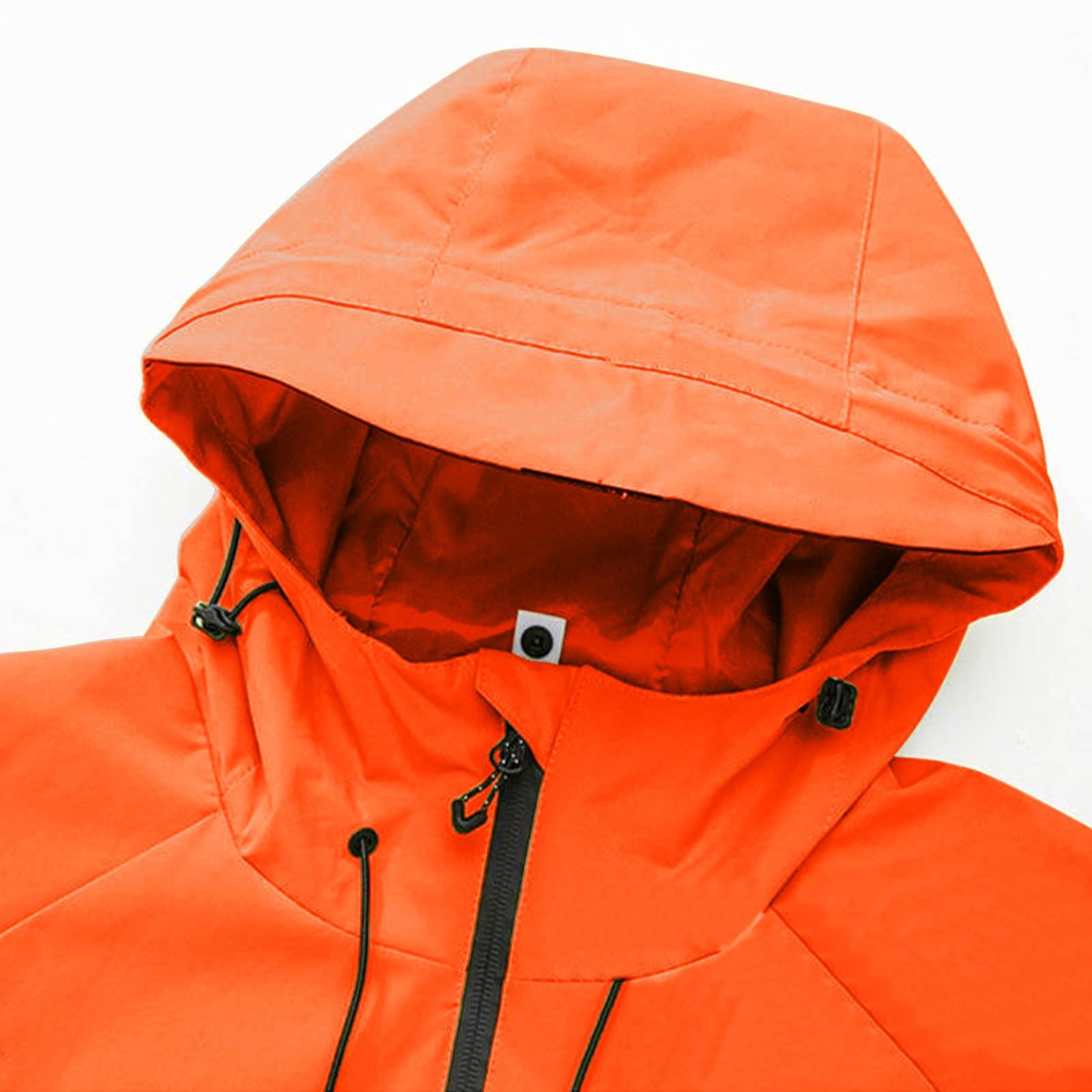 HAOLEI Chubasquero Hombre,Ligera Chaqueta de Lluvia Impermeable con Capucha para Hombres y Mujeres Ropa de Abrigo Ligera a Prueba de Viento para Exteriores Abrigo de Lluvia para Acampar y Senderismo