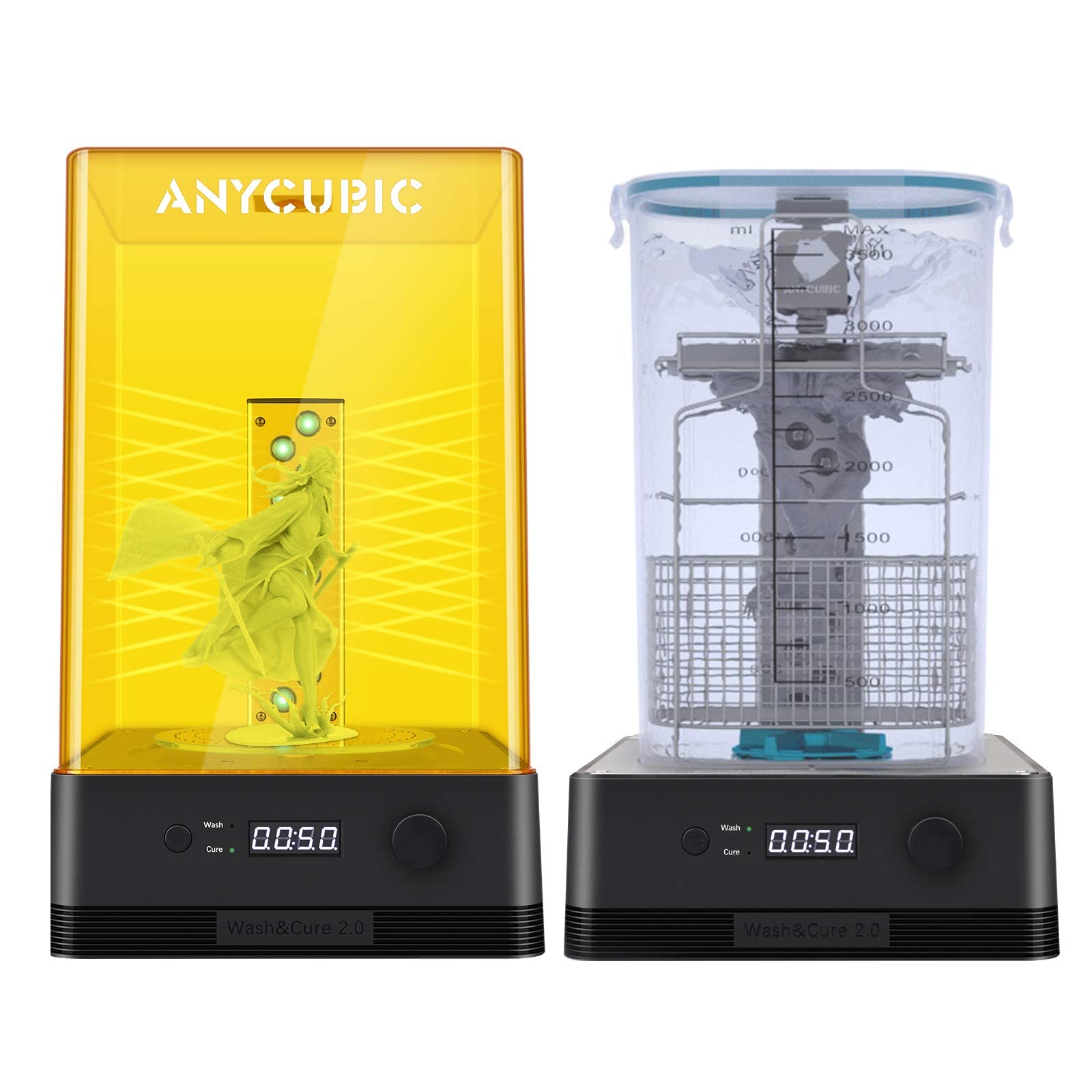 ANYCUBIC Wash and Cure 2.0 Machine for LCD/DLP/SLA Resin 3D Printing