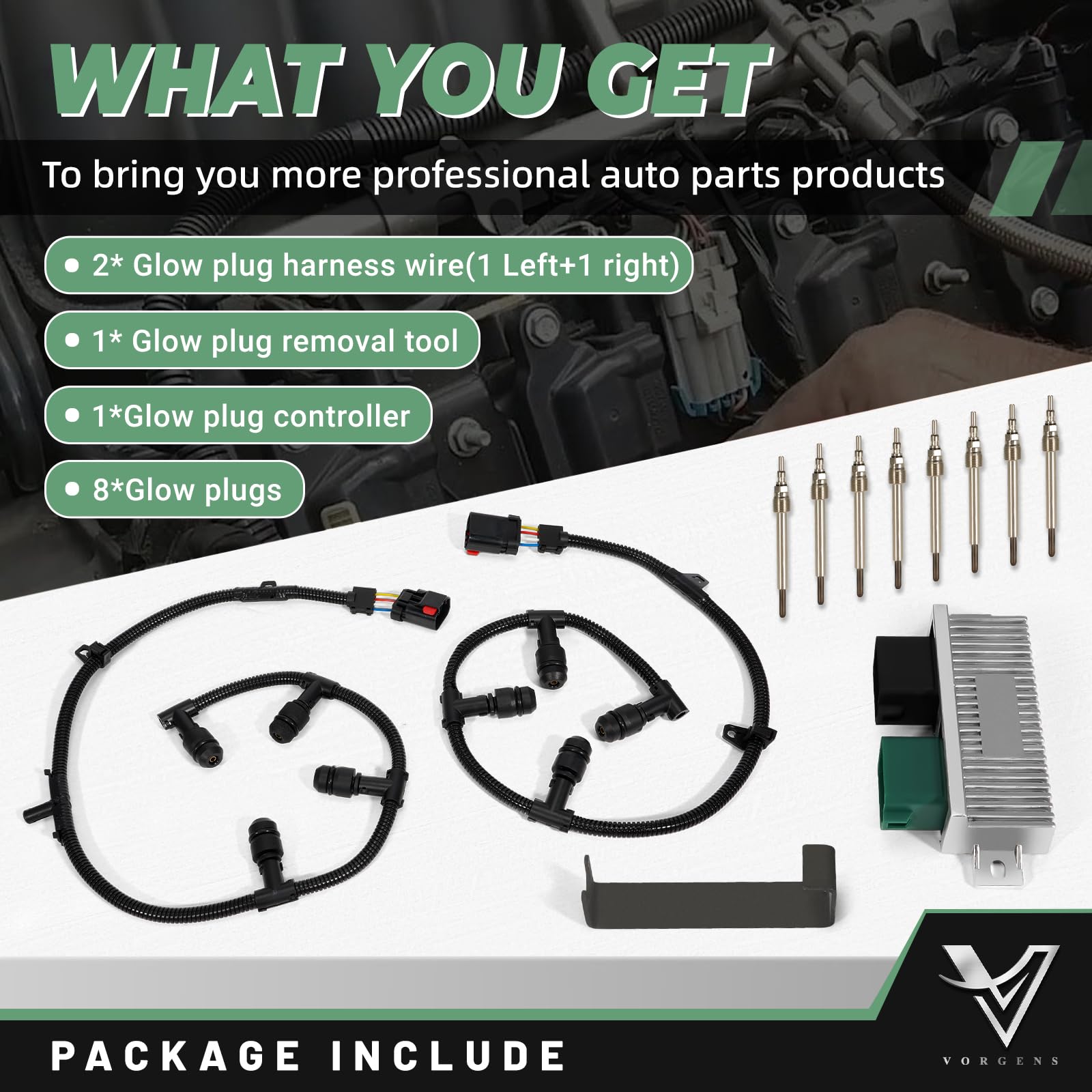 Kit De Arneses De Bujías Incandescentes Y Controlador GPCM Para