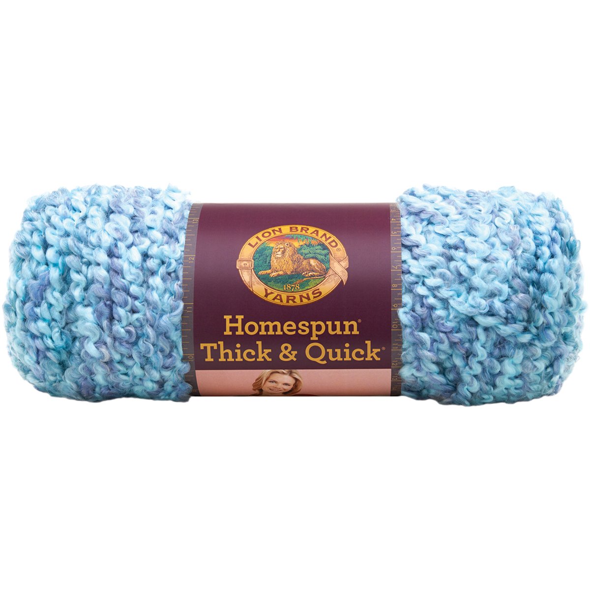Lion Brand Yarn Lion Brand Homespun Thick & Quick Yarn (329) Waterfall, 160 yd/146 m
