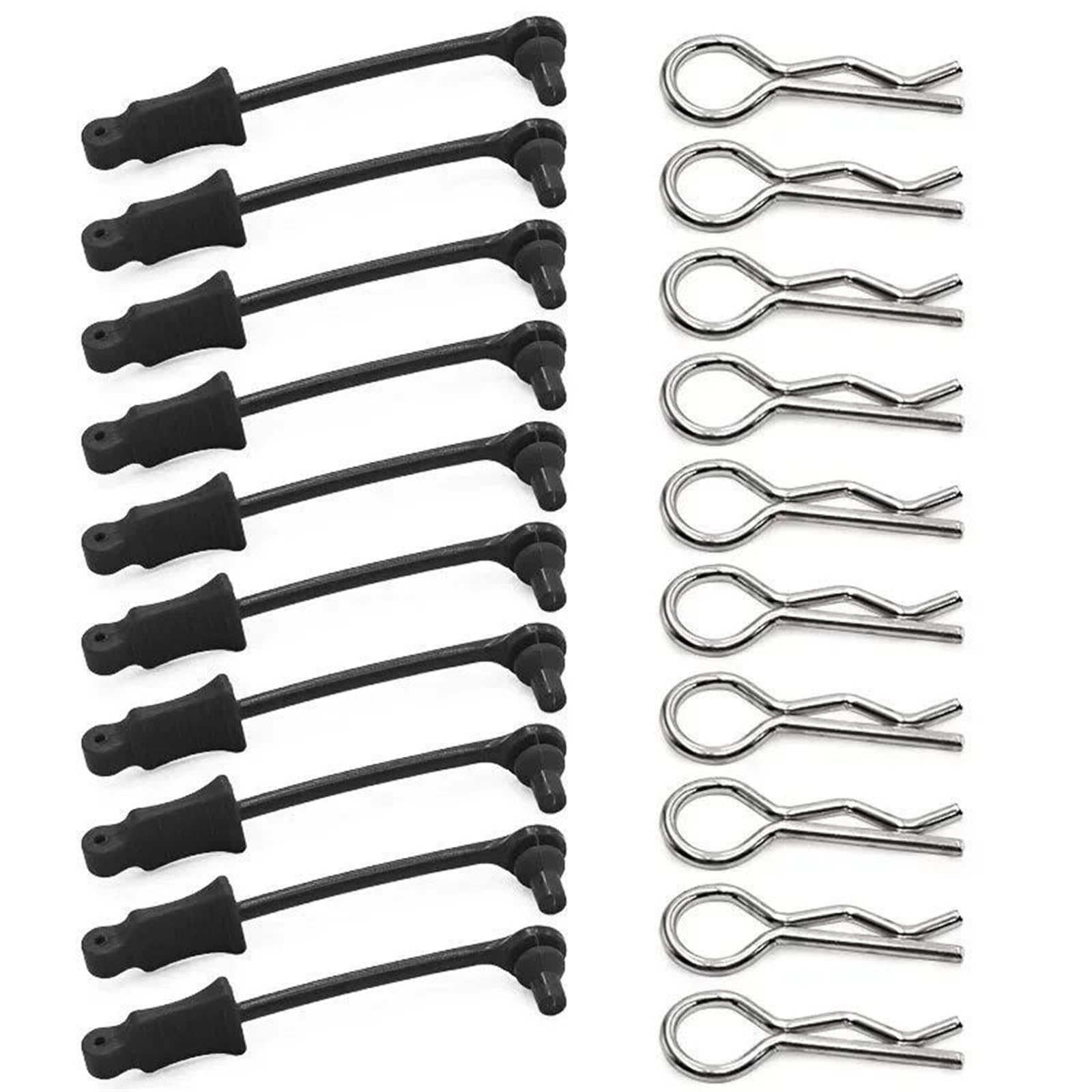 Retenedor Clip Cuerpo Acero 10Uds para Arrma 1/7 1/8 RC Coche Piezas para RC