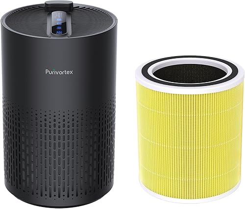 Purificadores de aire y un filtro HEPA más para A11ergies, polen, humo, polvo, caspa de mascotas, olor, cabello, sin ozono, limpiador silencioso de