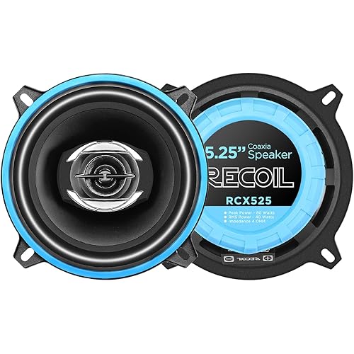 RECOIL RCX525 Echo Series 5.25-Inch Car Audio Coaxial Speaker System