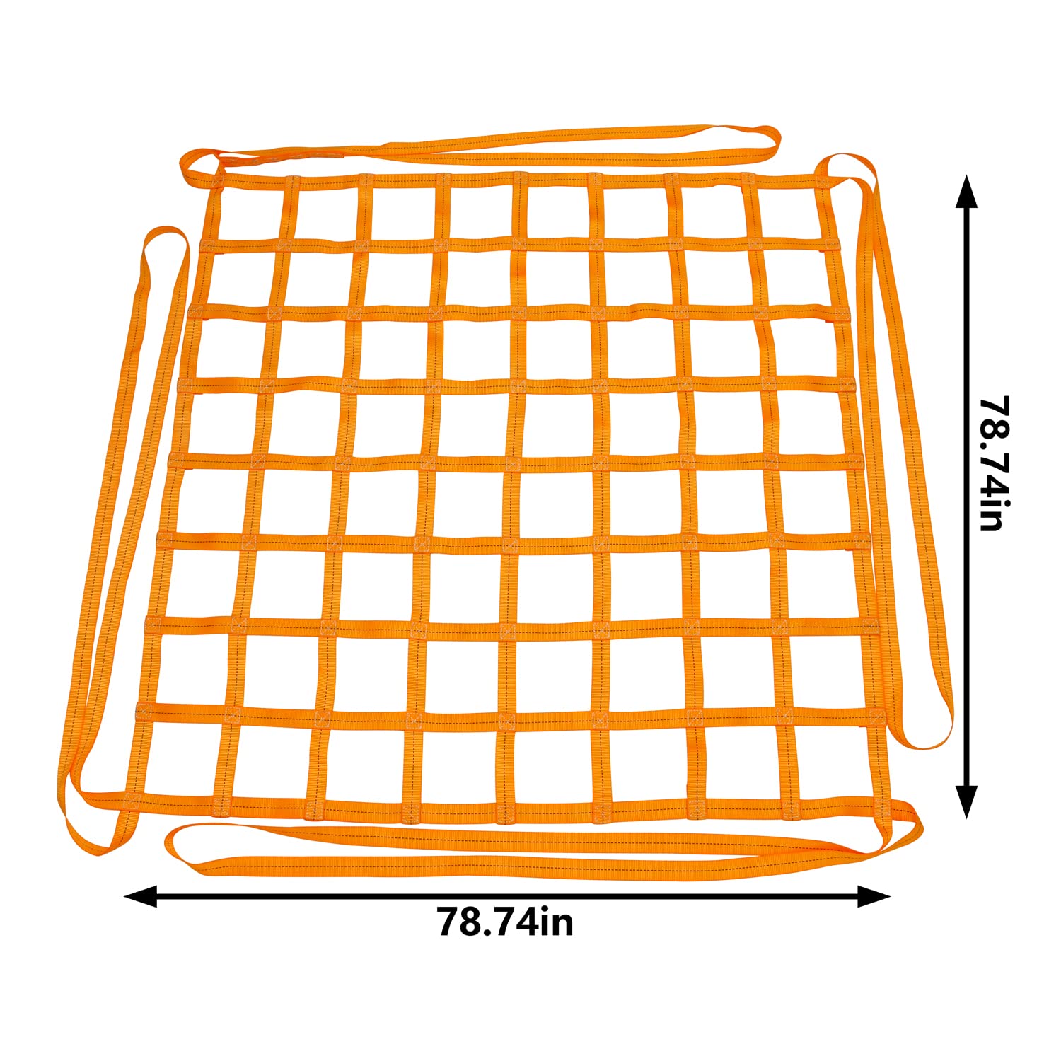 Cinghie di sicurezza per sollevamento pesi, rete piatta in nylon, per carico e scarico di oggetti pesanti, 15 cm, maglia quadrata resistente allo strappo per edilizia, sartiame, traslochi
