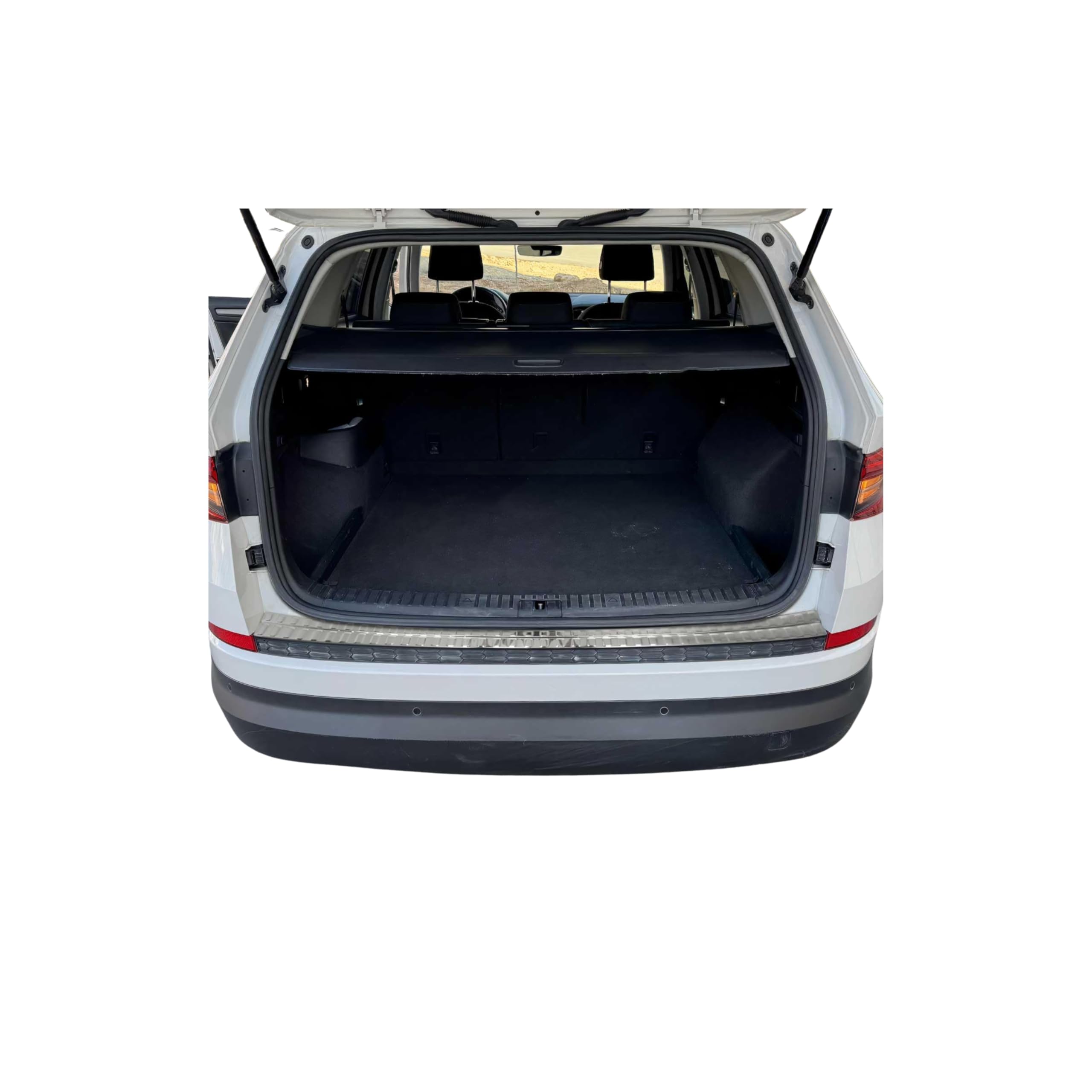 Protection Seuil Coffre Pour Skoda Kodiaq NS7 (2017-2025) - Inox Brossé - Anti-rayures - Montage Facile
