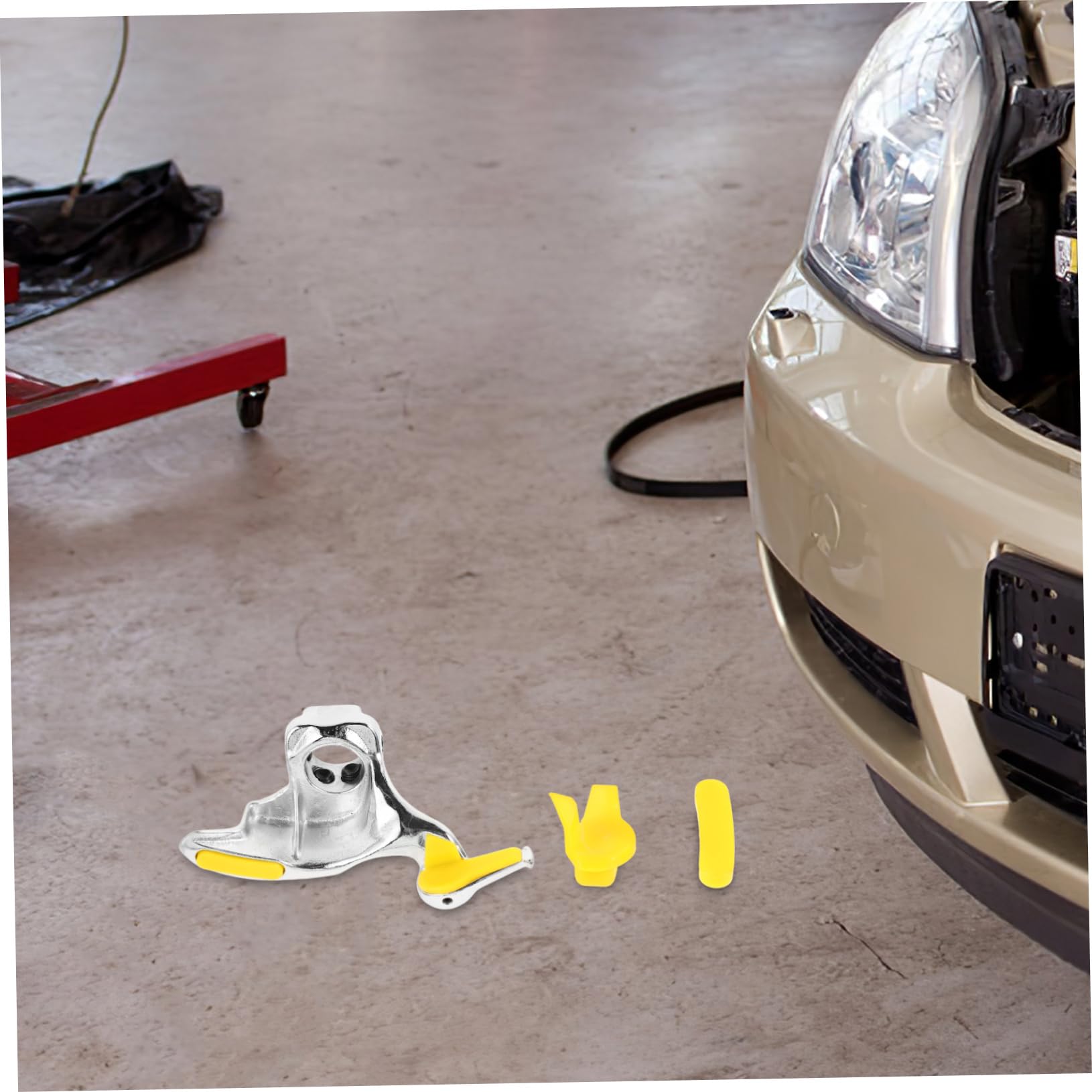 PRETYZOOM Herramienta para Desmontar y Montar Neumáticos de Coche 1 Juego | Cabezal de Pájaro, Acero Fundido y Plástico, Incluye Almohadillas Protectoras para Máquina de Coche y Motocicleta