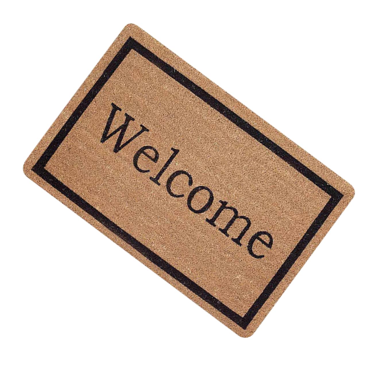 Tapis en caoutchouc marron ultra-fin absorbant et paillasson intérieur