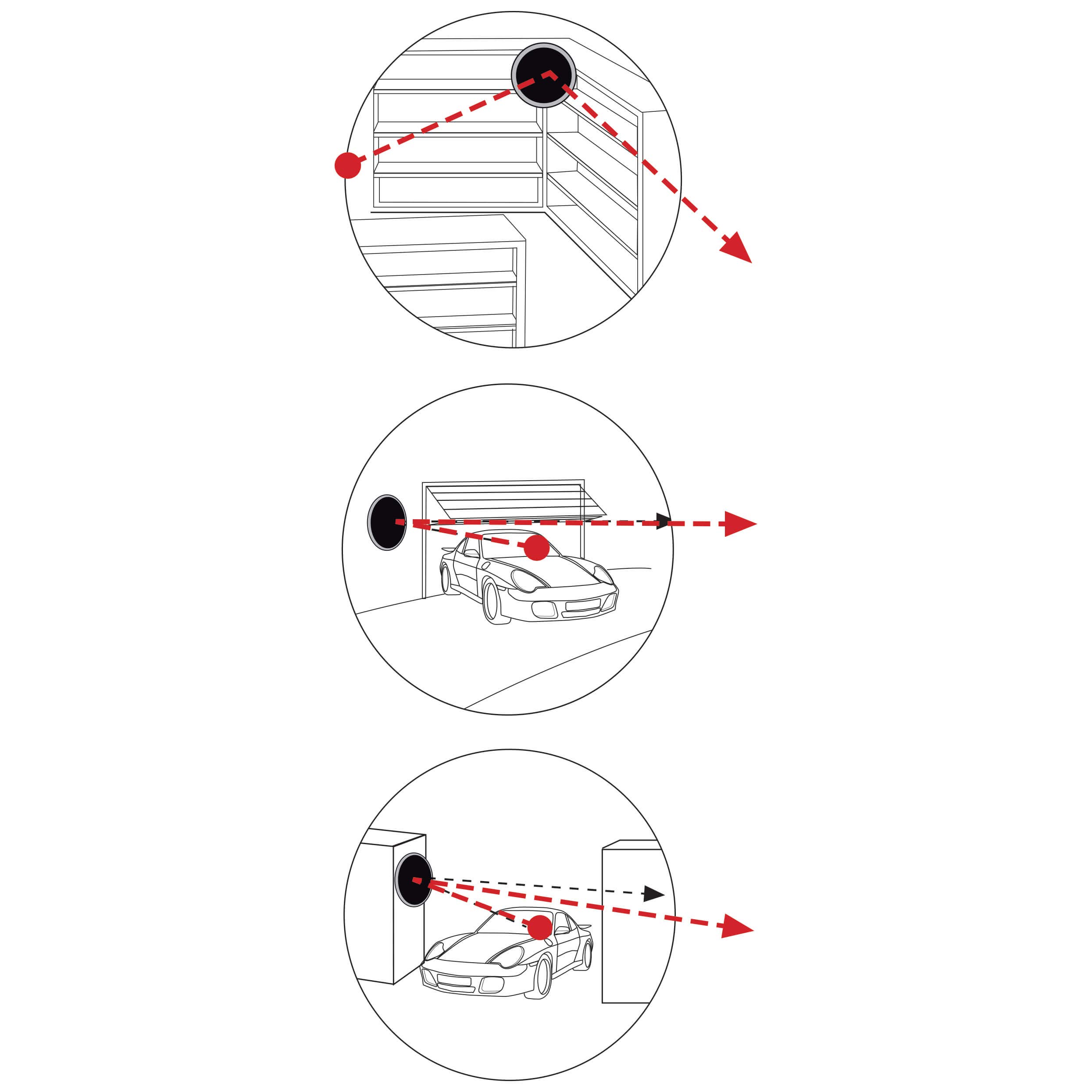 SUMEX 1 Miroir Convexe de sécurité pour Sortie de Parking ou Surveillance en Magasin, diamètre 60 cm