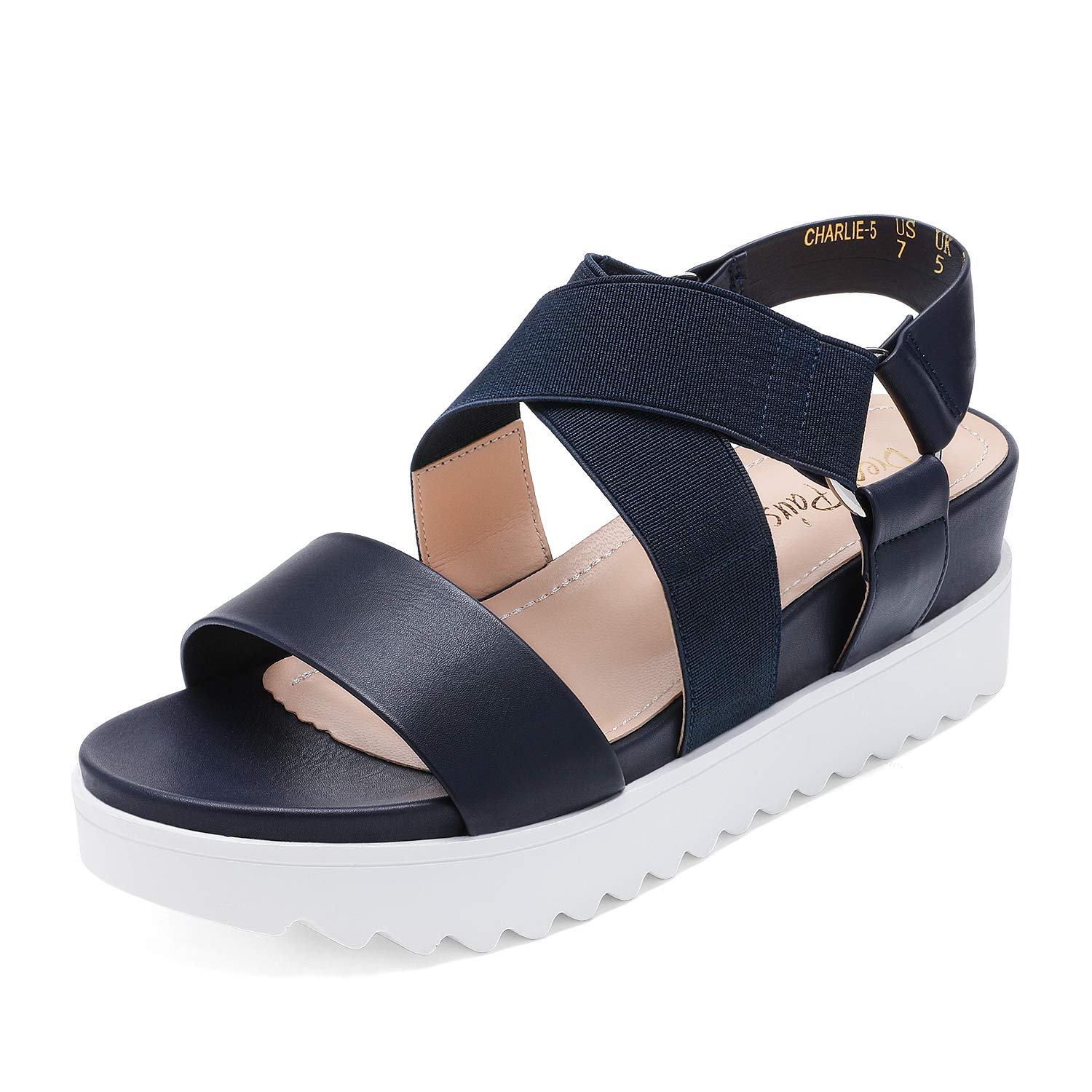 DREAM PAIRS Women’s Open Toe Ankle Strap Platform Wedge Sandals
