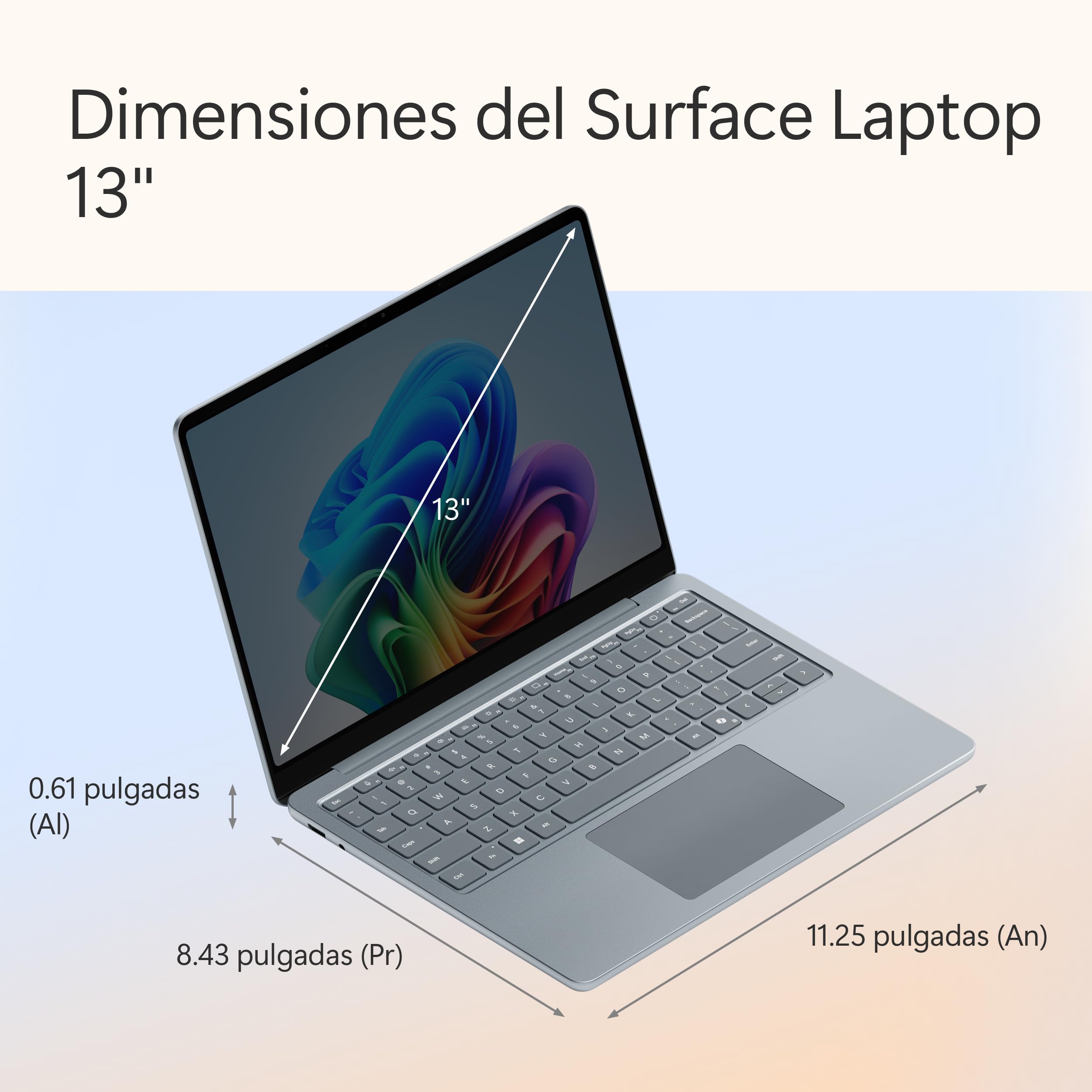 Microsoft Surface Laptop | Copilot+ PC | Pantalla táctil LCD 13'' | Snapdragon X Plus | 16GB RAM | Almacenamiento de 512GB | Último Modelo | Océano — view 11
