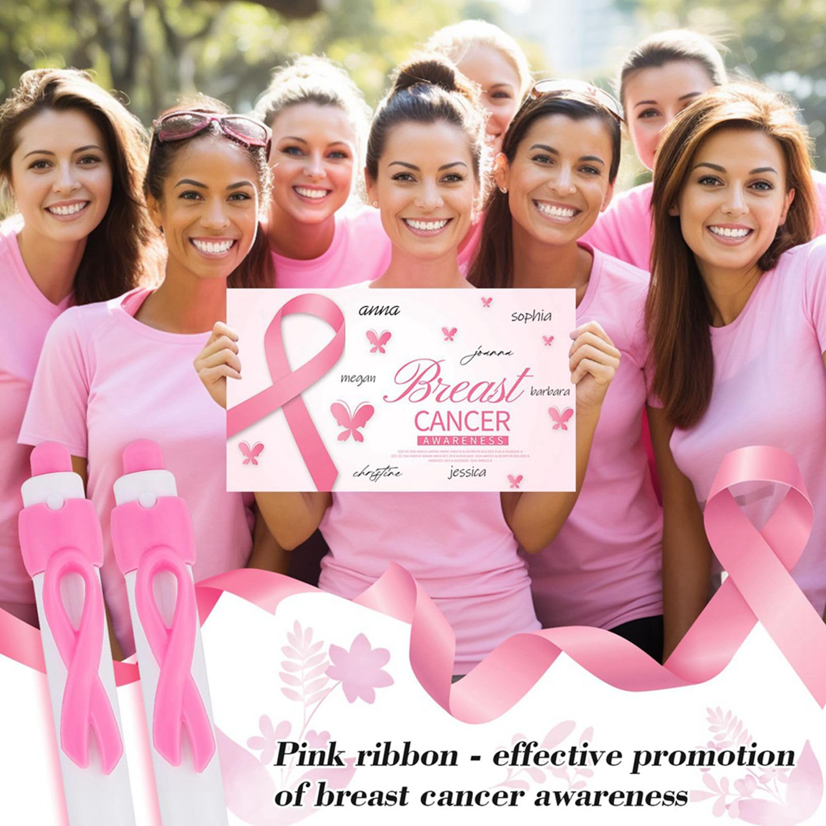 200 Penne un Nastro Rosa Sfuse, Penne un Sfera Retrattili con Inchiostro Nero per Articoli per Ufficio, Regali per Donne e Ragazze