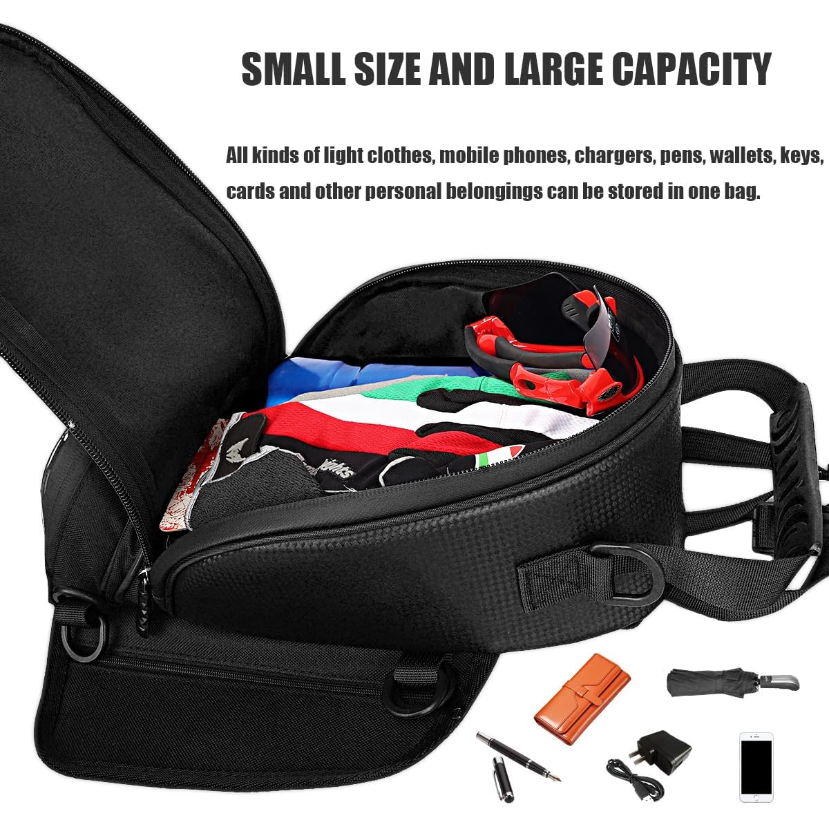 Borsa Serbatoio Moto per Moto Guzzi V85TT V 85, Impermeabile con Porta Cellulare Touch, Grande capacità e Borse Moto Multiuso per Viaggi e Pendolarismo