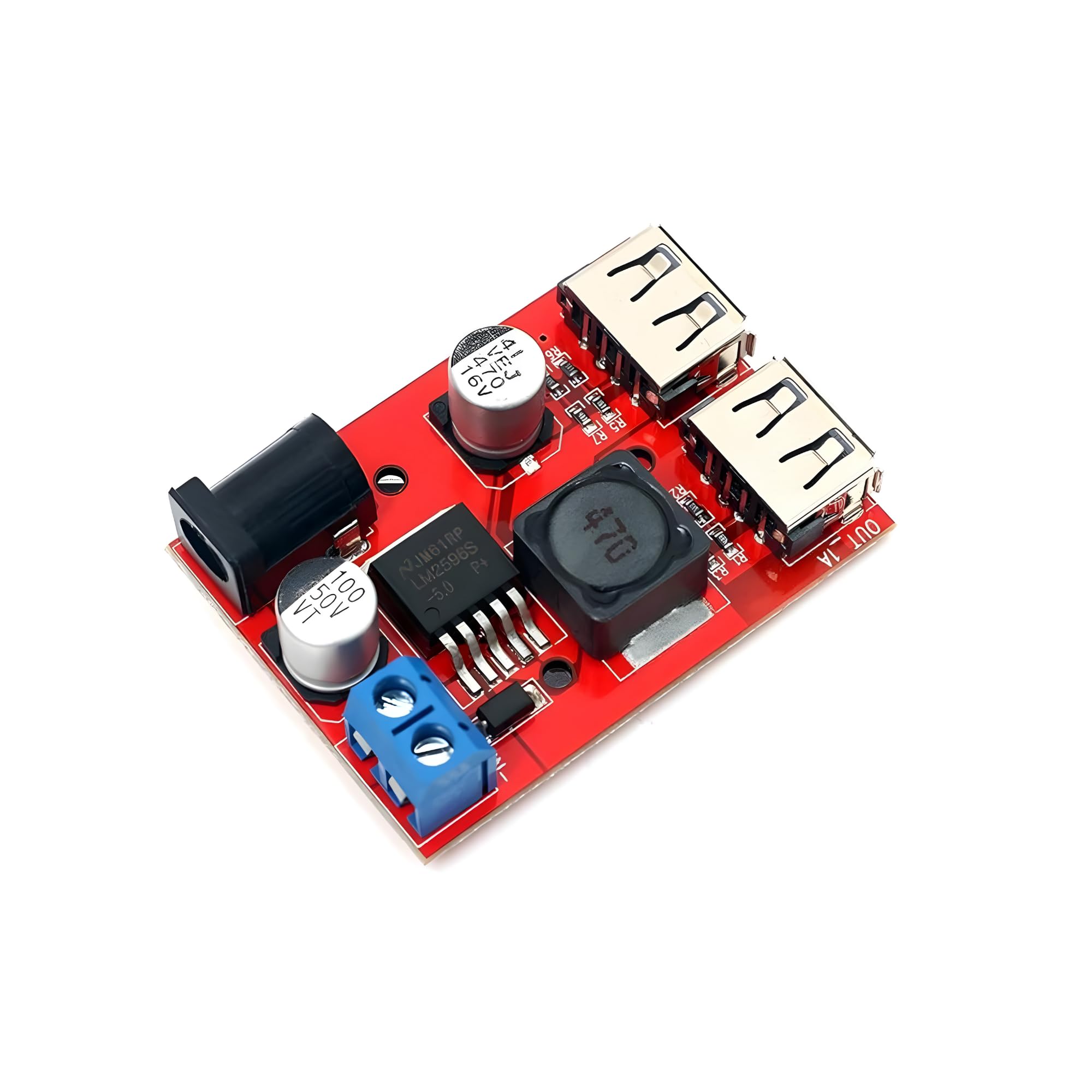 OceanLabz DC-DC Voltage Regulator LM2596S Buck Converter Step Down Power Supply Module 6-40V to 5V 3A Dual USB DIY Charger for Car Phone Tablet (Fully Tested)-image-41
