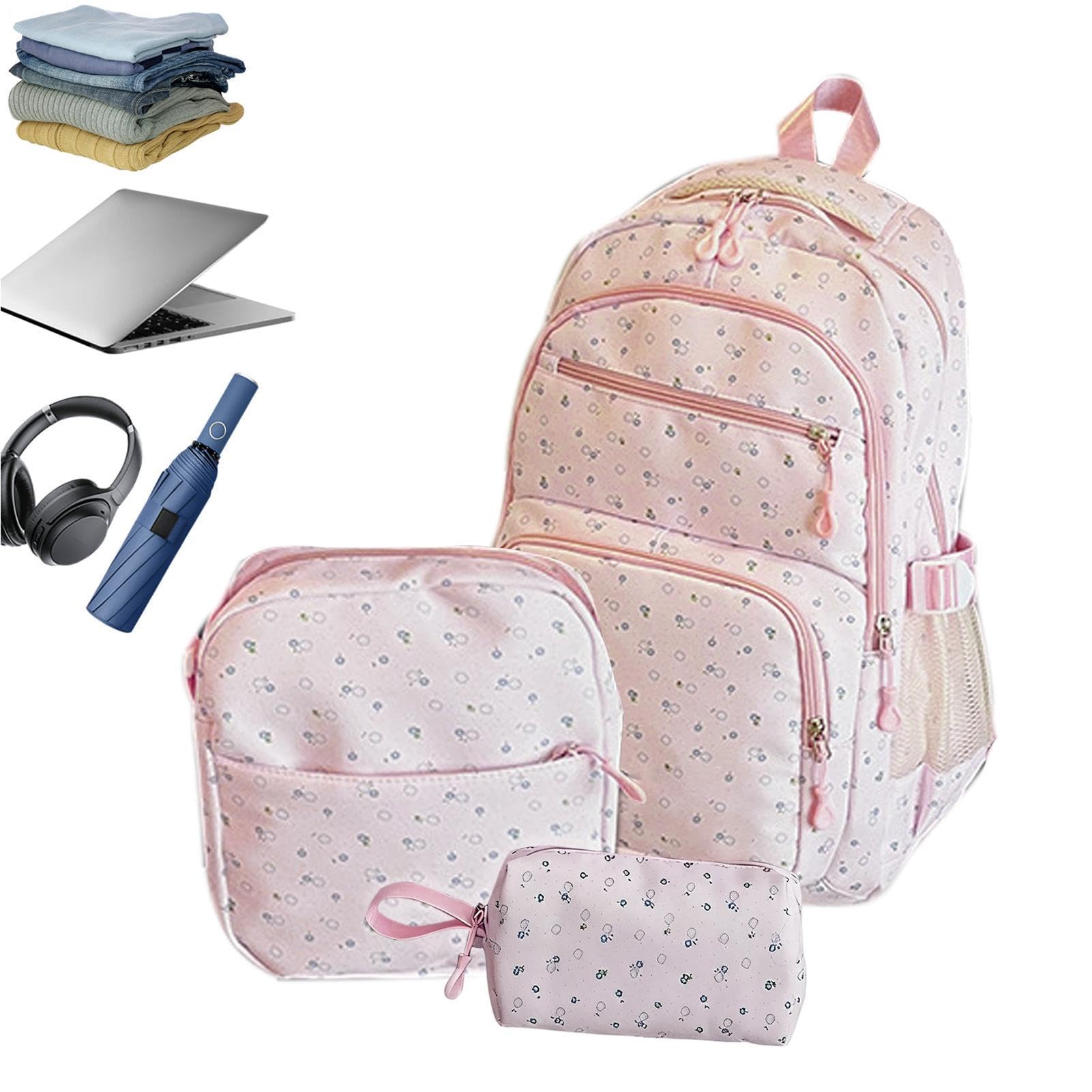 Zaini per Bambine e Ragazze con Astuccio Portapenne e Cartella Scolastica