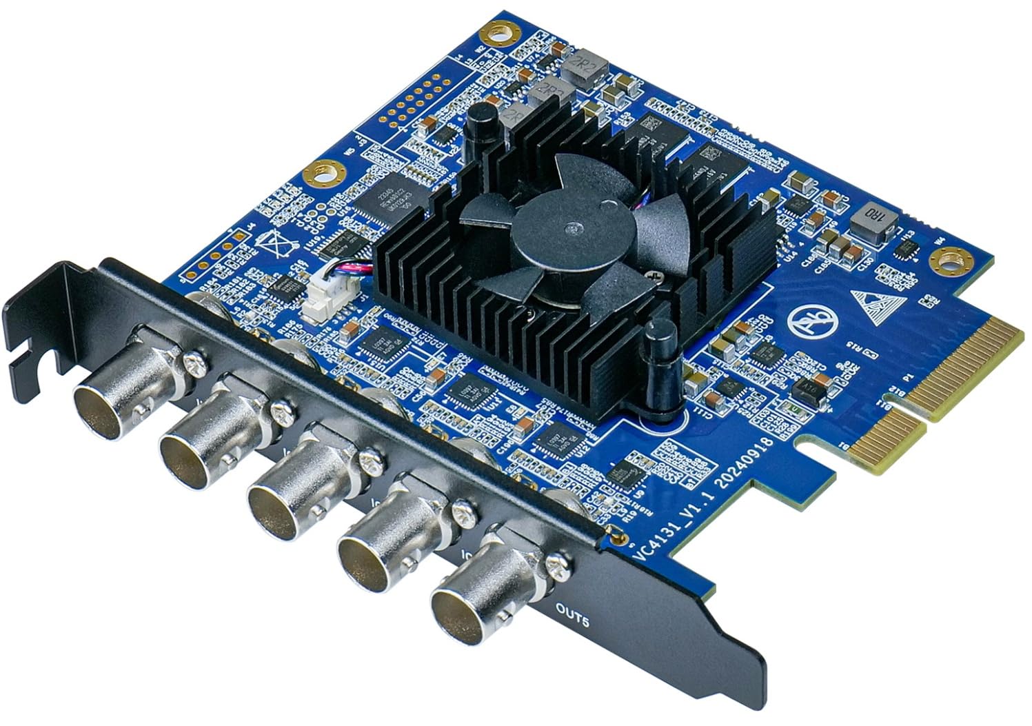 AVMATRIX VP51 5-Channel SDI PCIE Capture & Playback Card; 1-CH SDI Input, 1-CH SDI Output and 3-CH SDI Input/Output (I/O); HD Video Output Up to 1080p60; Compatible with Windows, Linux Systems