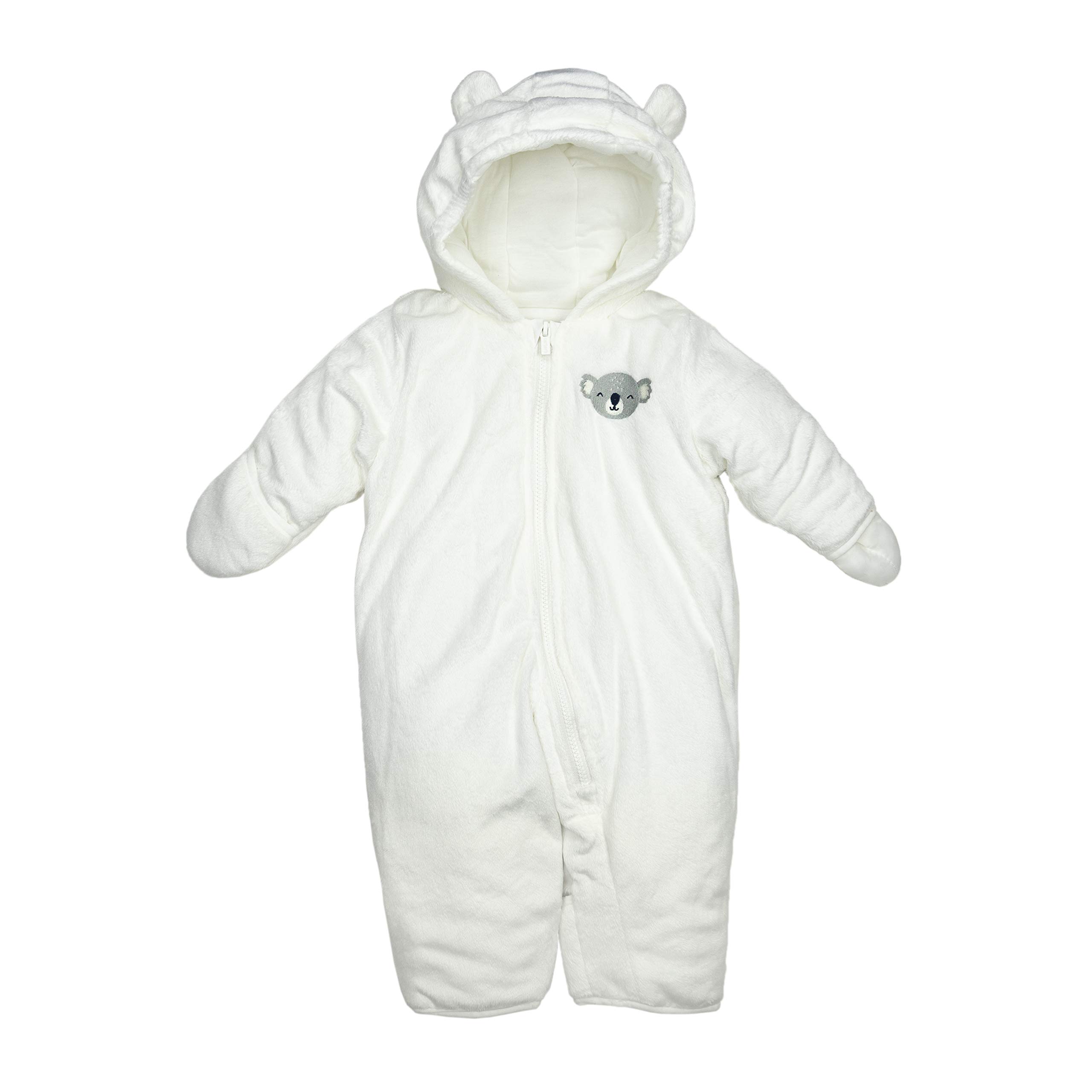 Carter'sBaby Bundle Up Cozy Pram with Ears, Ivory/Bear, 6/9MO