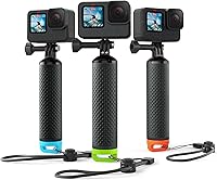 Vista 10 de Mango Flotante Grip Floaty Stick Accesorio Impermeable Compatible con GoPro Hero 13, 12, 11, 10, 9, 8, 7, 6, 5, 4, Session, 3+, 3, Hero(2018), Max