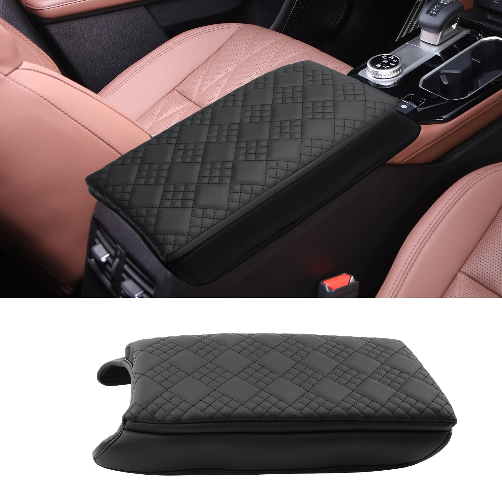 CDEFG for 2025 2026 Mitsubishi Outlander Center Console Cover, for Mitsubishi Outlander GN (ES/SE/SEL/Trail Edition/Platinum) Accessories, Console Protector Leather Armrest Cover
