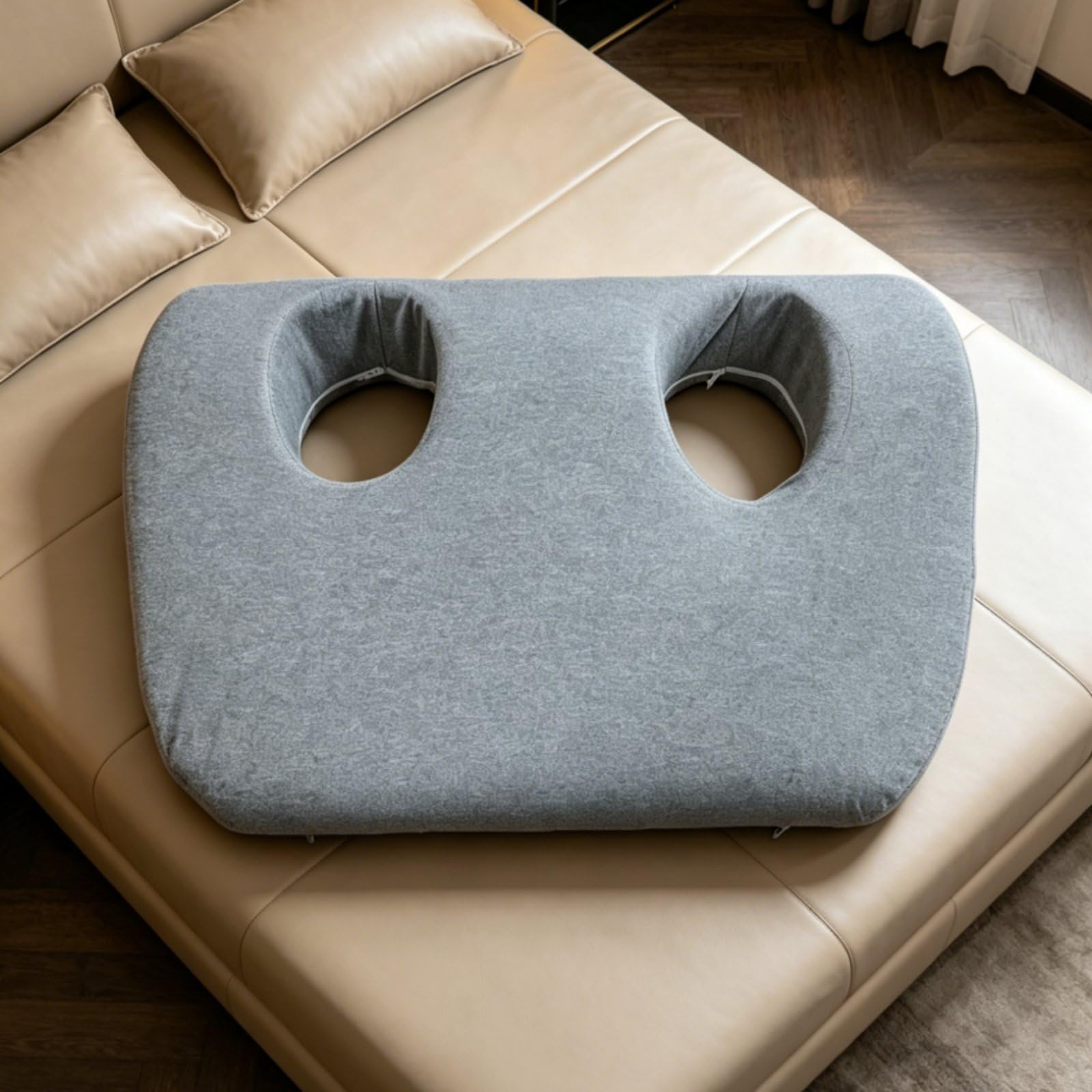 Almohada de Espuma Viscoelástica con Agujero para la Oreja Cojín de Apoyo Lateral para Auriculares Ortopédica Cervical Núcleo