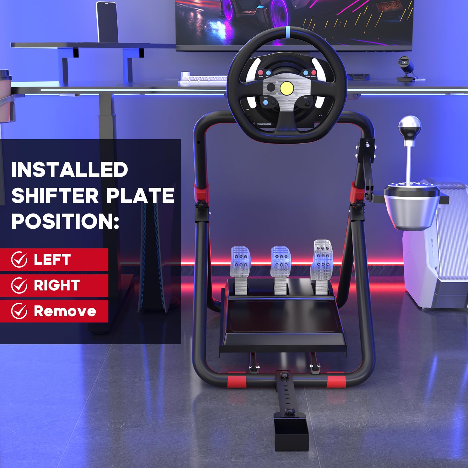 DIWANGUS Racing Wheel Stand Simulator Stand Collapsible Tilt