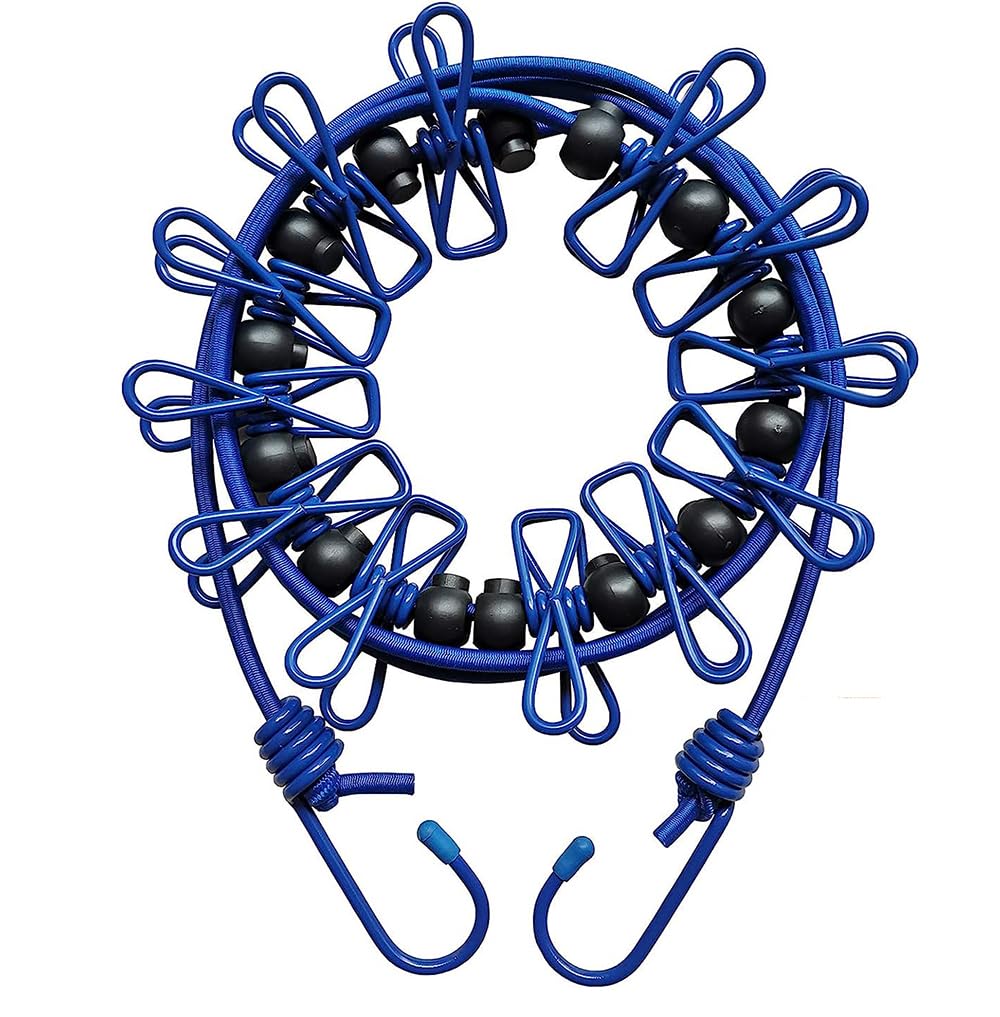 Amazon.co.jp: Winuin 物干しロープ 洗濯ロープ 旅行 12個クリップ付き