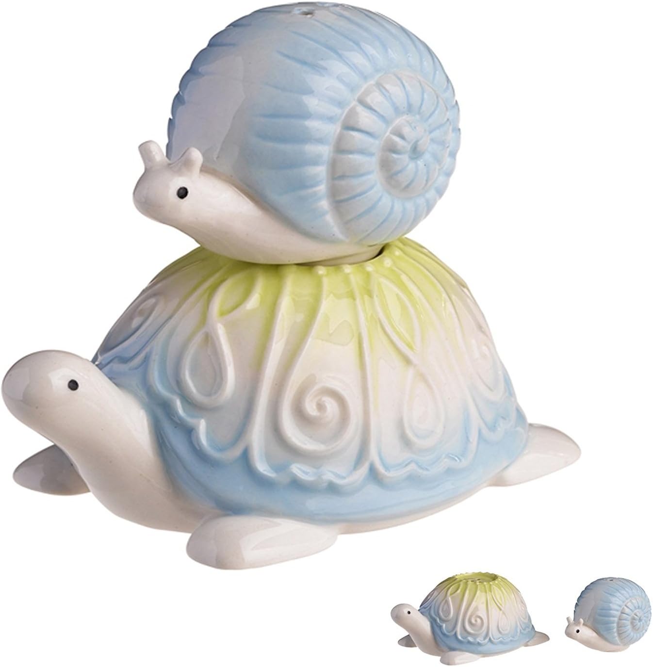 Grasslands Road Stacked Snail & Turtle Salt & Pepper Shaker