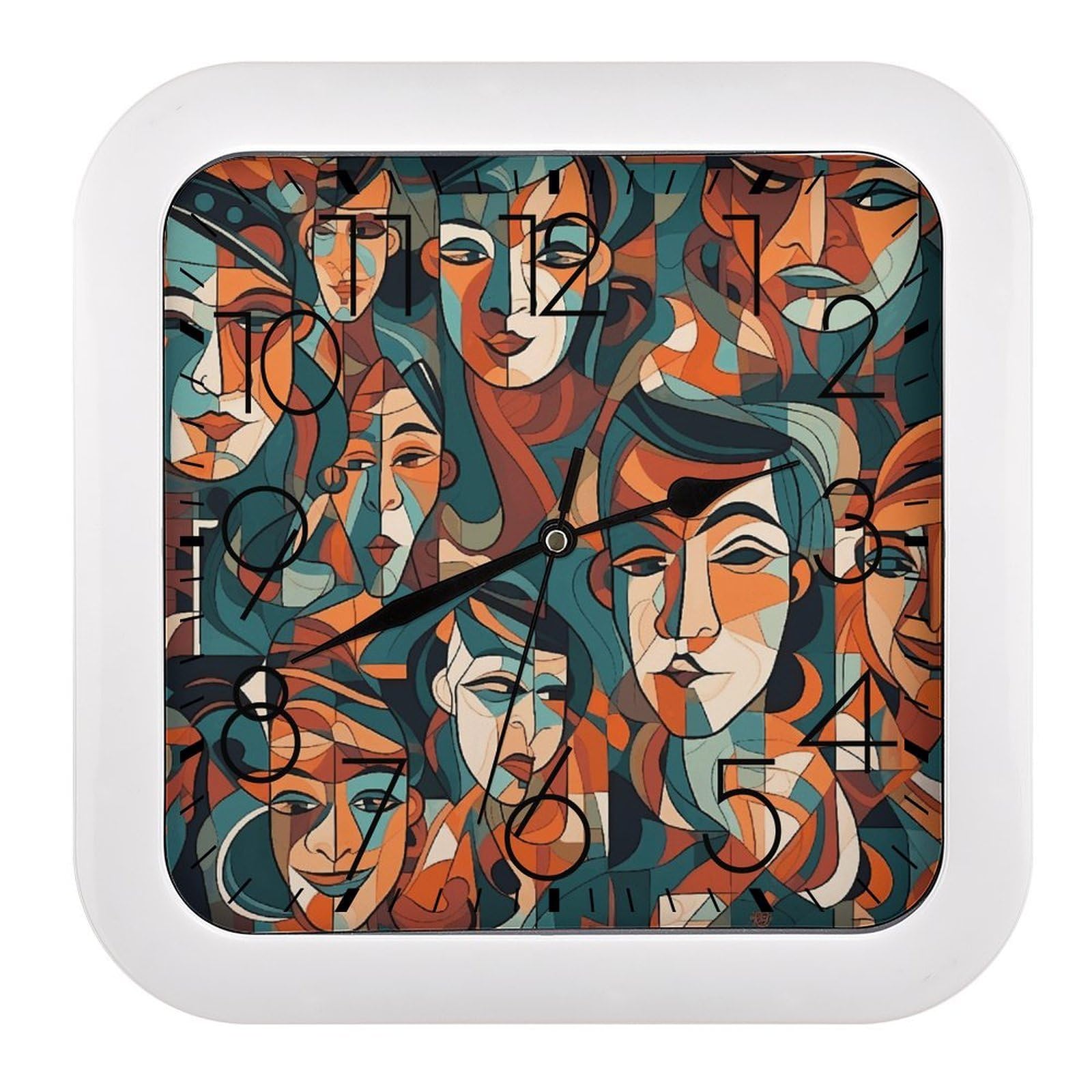 Horloge murale décorative pour chambre à coucher au style épuré