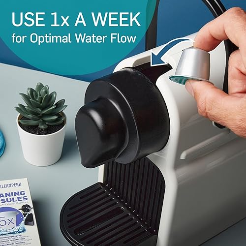 Miniatura 4 de Paquete de 10 cápsulas de limpieza compatibles con máquinas originales Nespresso, kit de limpieza para un mejor sabor de café, limpiador de