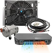 Universal 12V Air Conditioning Under Dash AC Kit 12 volt Air Conditioner for Car Van Auto RVs Truck Electric Air Conditioner AC Heating and Cooling Energy Saving