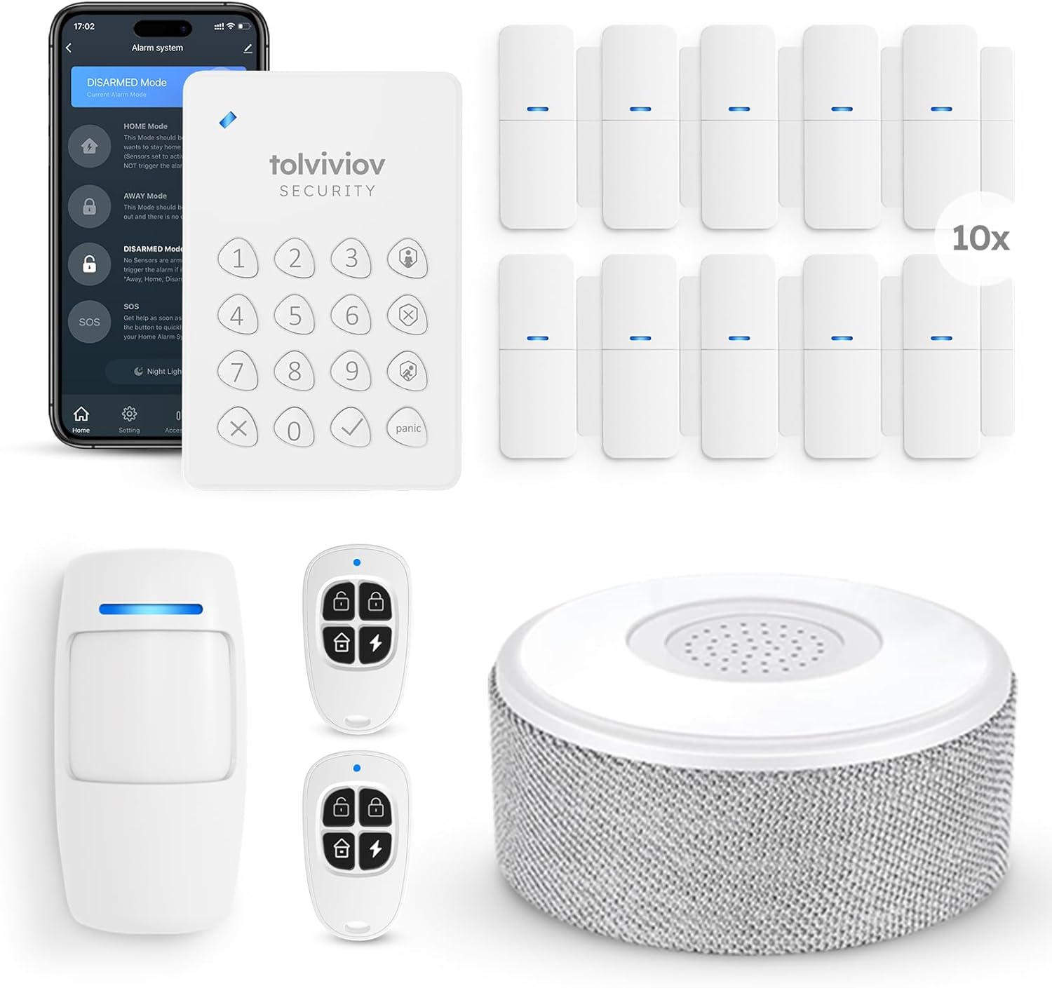 tolviviov Alarm System for Home Security